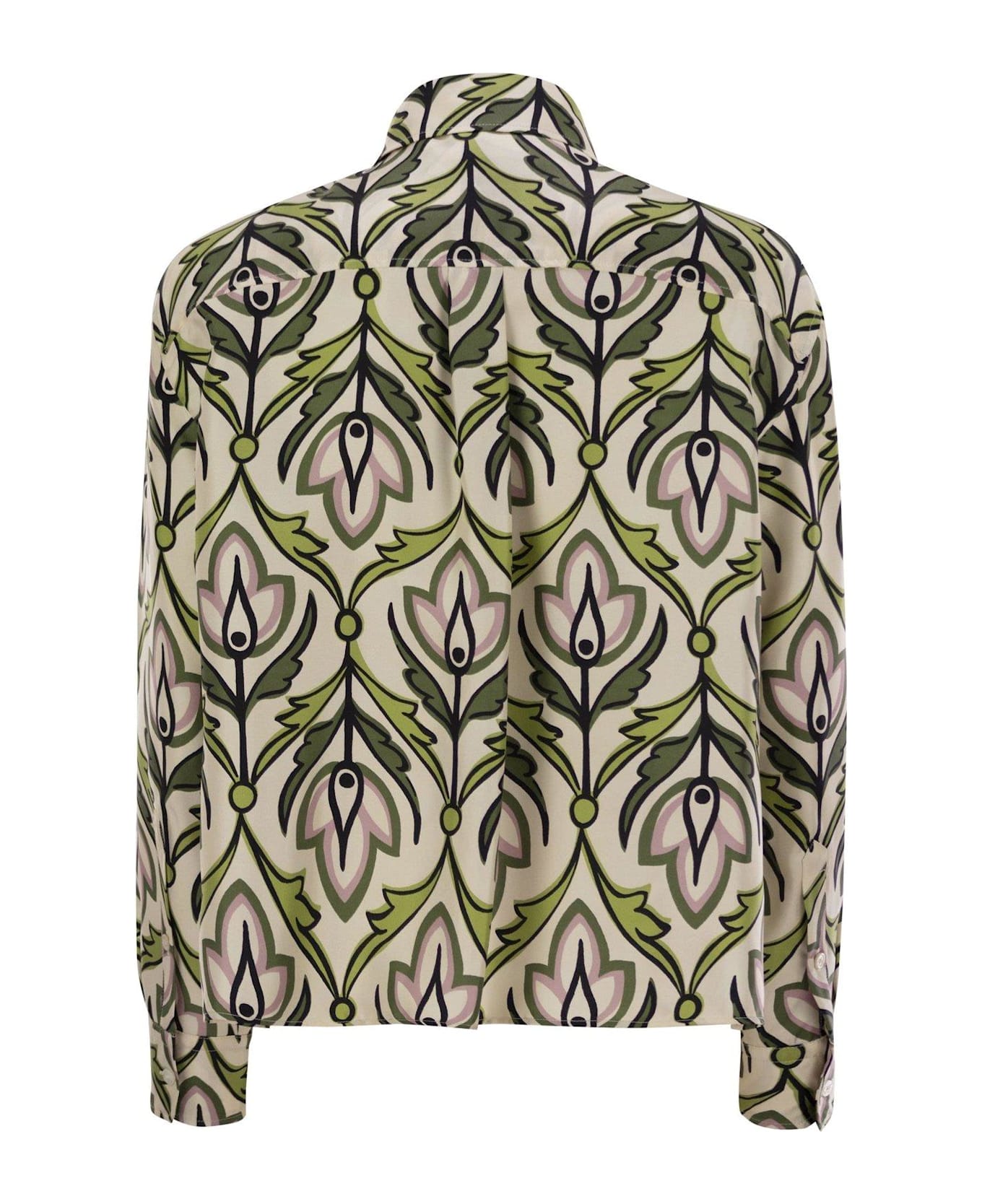 Weekend Max Mara Max Mara Weekend Enfasi Long-sleeved Shirt - Bianco/Verde