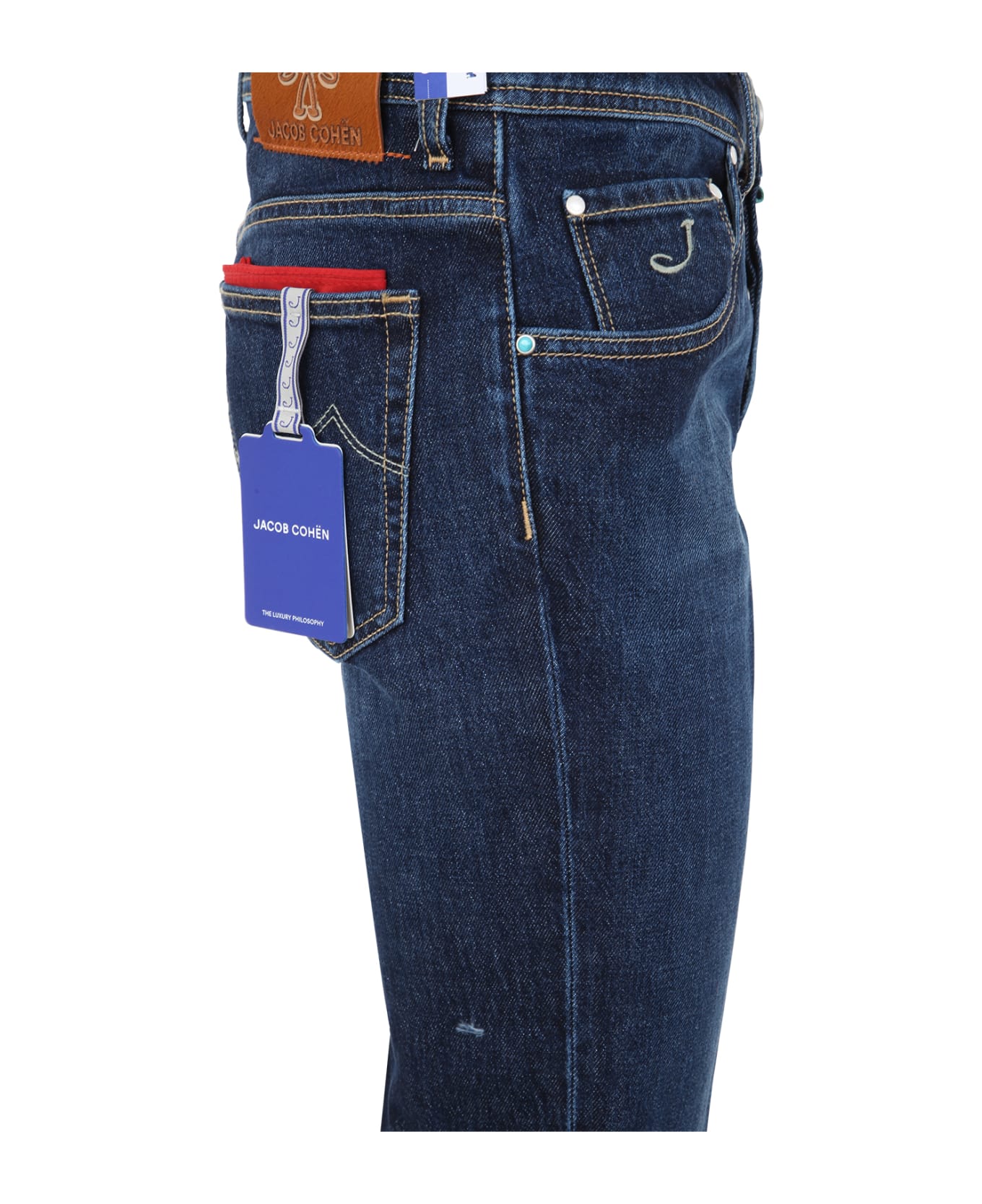 Jacob Cohen Scott Slim Crop Carrot Fit Five Pockets Jeans - Denim