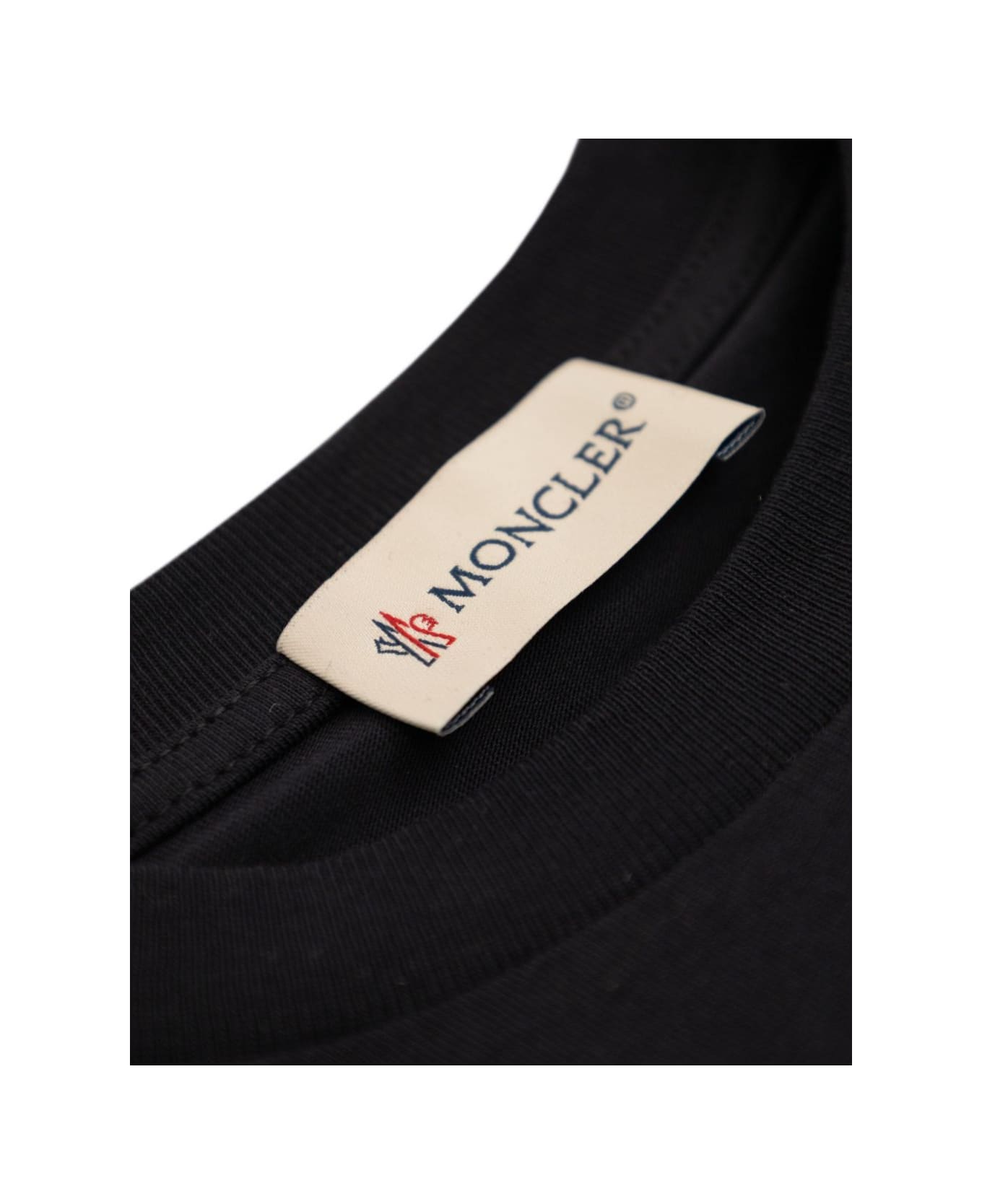 Moncler Enfant Logo T-shirt - Black