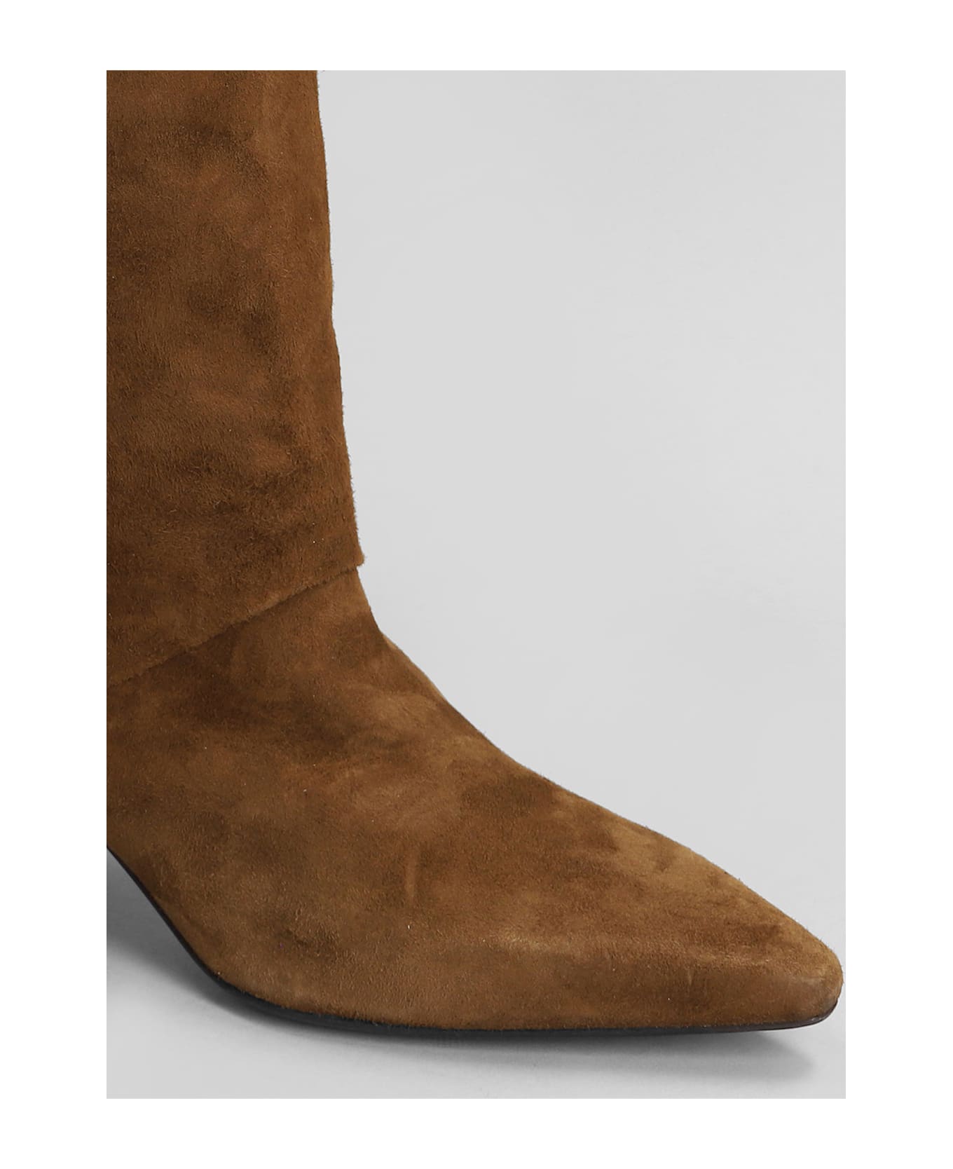 Julie Dee Texan Ankle Boots In Brown Suede - brown