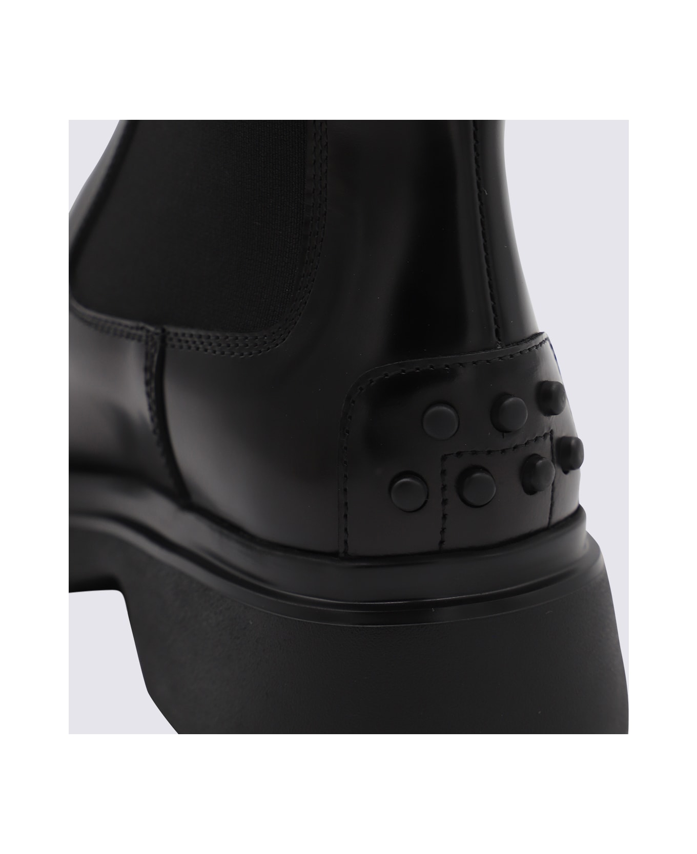 Tod
s Black Leather Boots - Black