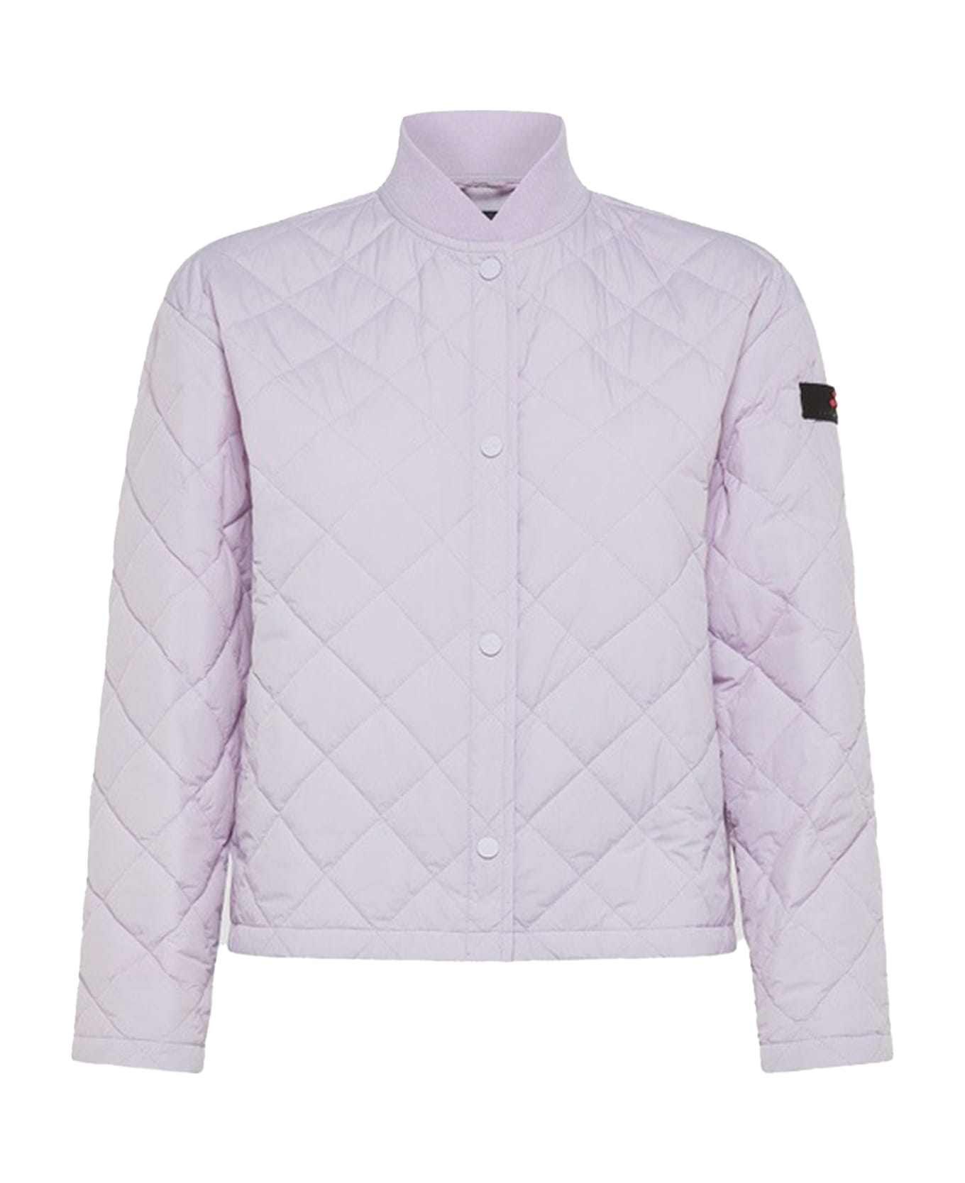 Peuterey Lilac Quilted Down Jacket With Buttons - GLICINE