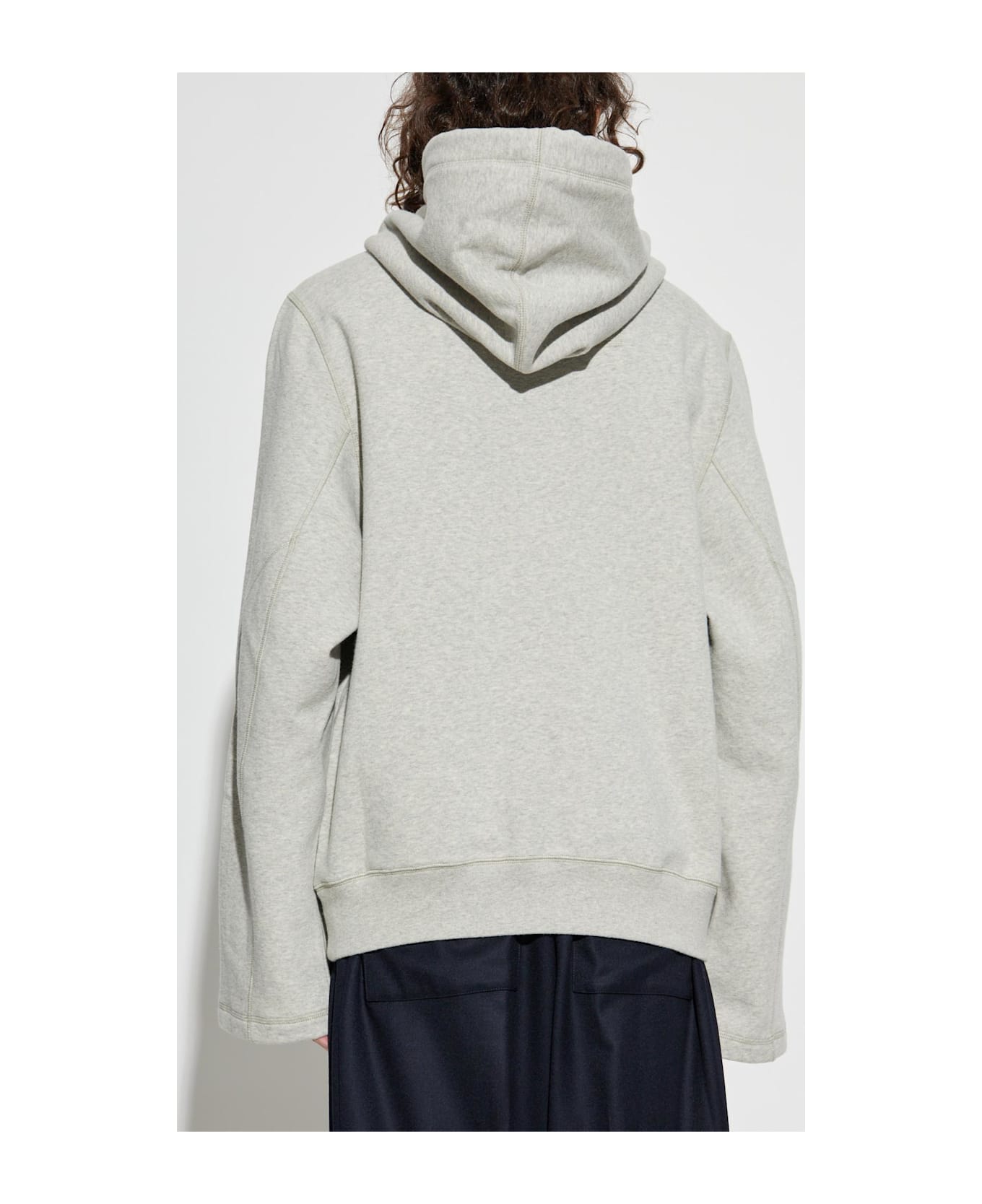 Lanvin Sweatshirt With Embroidered Logo - GREY