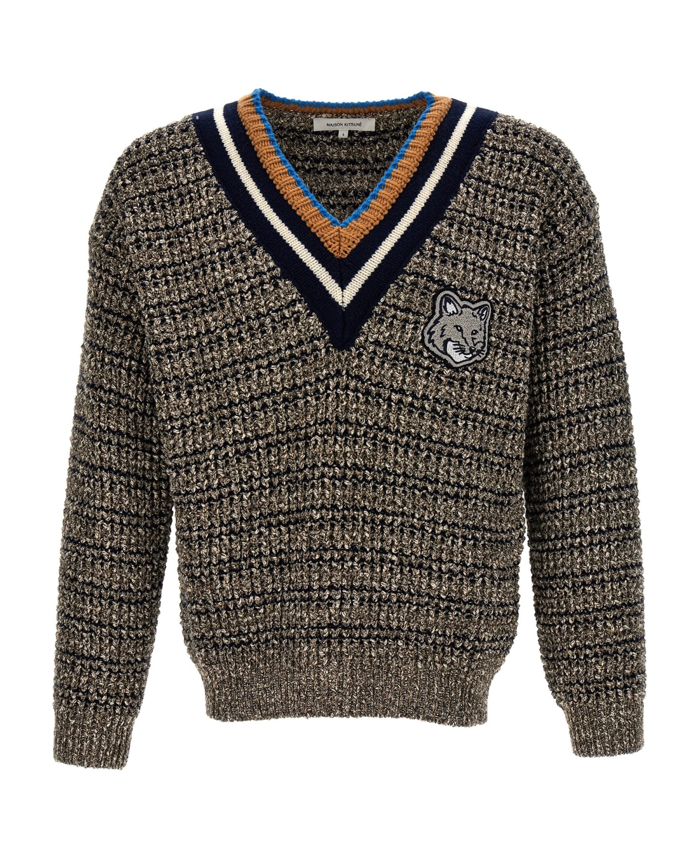 Maison Kitsuné 'fox Head' Sweater - Multicolor ニットウェア