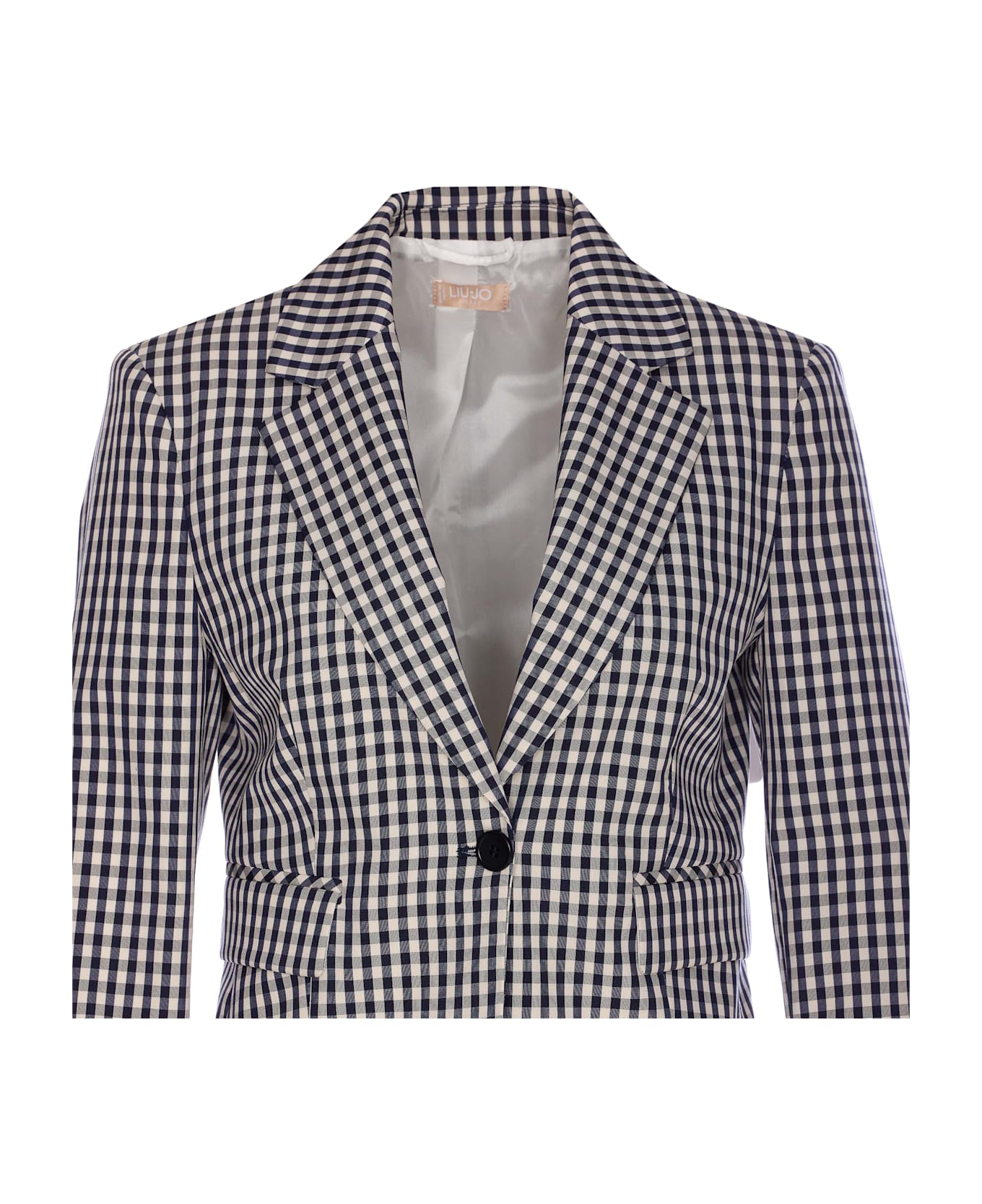 Liu-Jo Check Motif Jacket Liu-jo - Grey