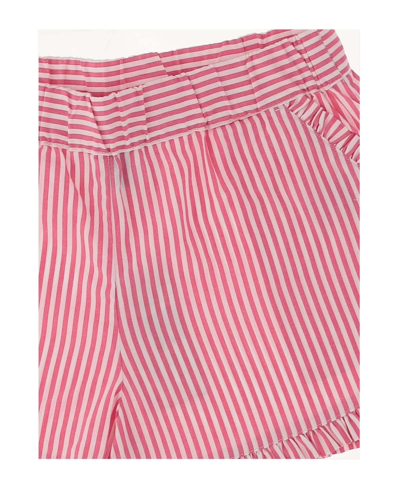 Polo Ralph Lauren Cotton Short Pants With Striped Pattern - Pink