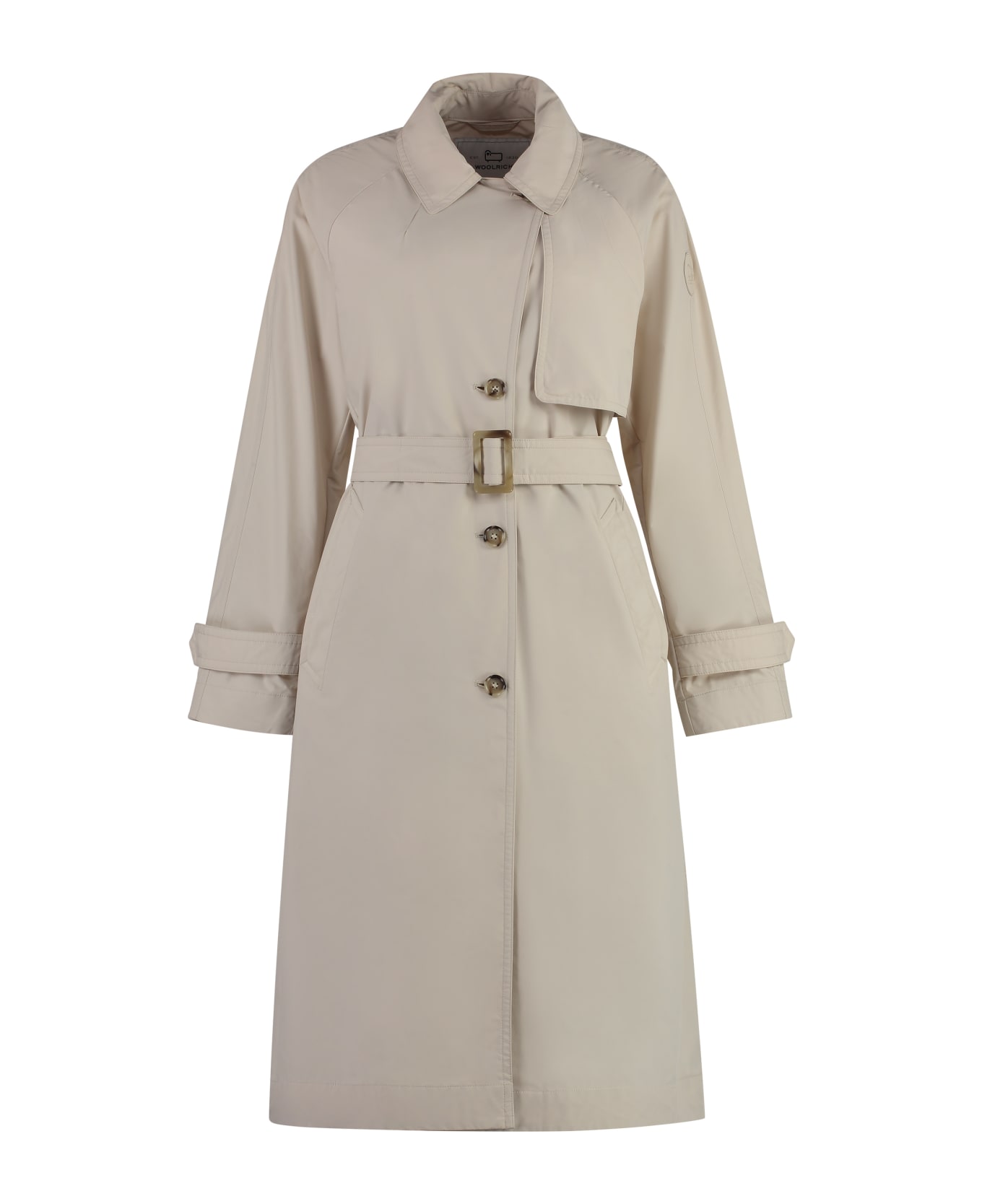 Woolrich Techno Fabric Trench Coat - Beige