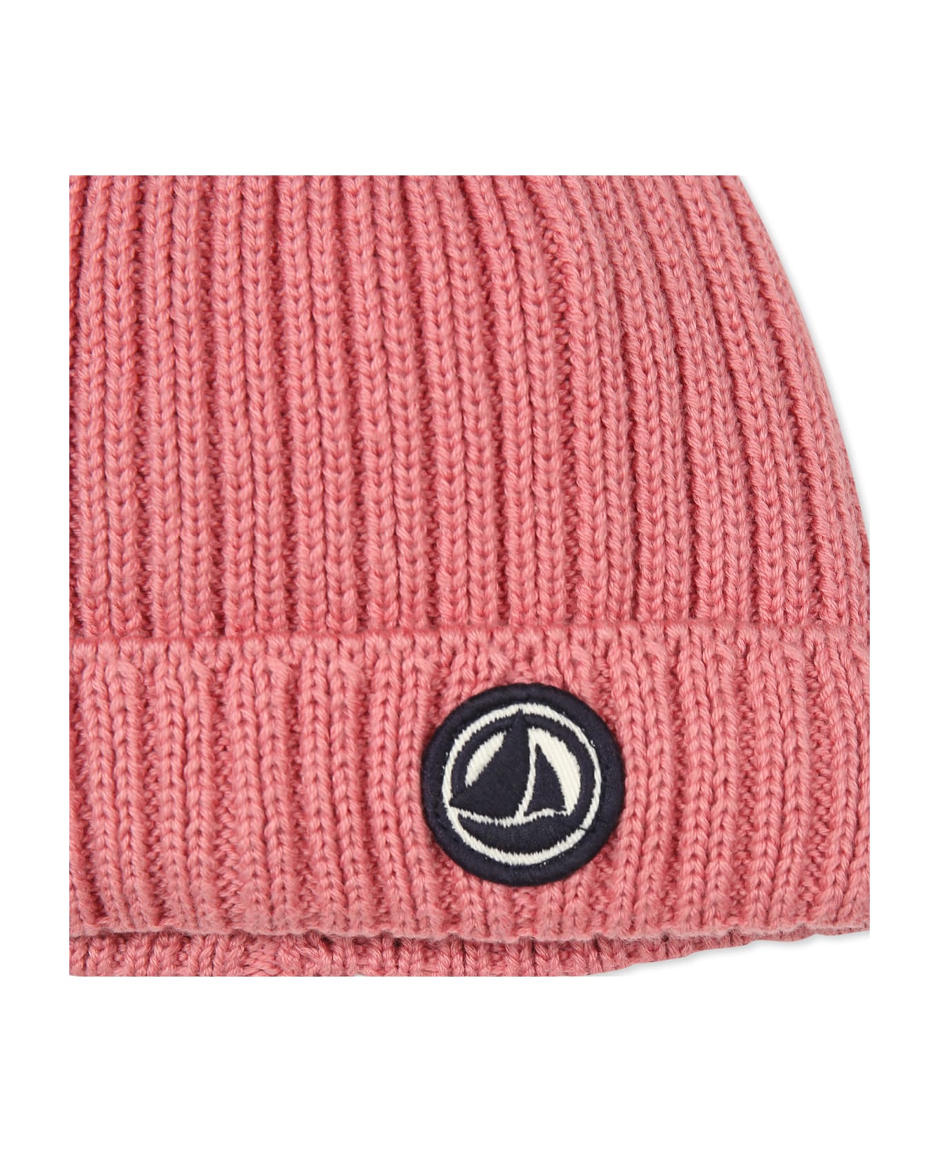 Petit Bateau Pink Hat For Baby Girl With Logo - Pink