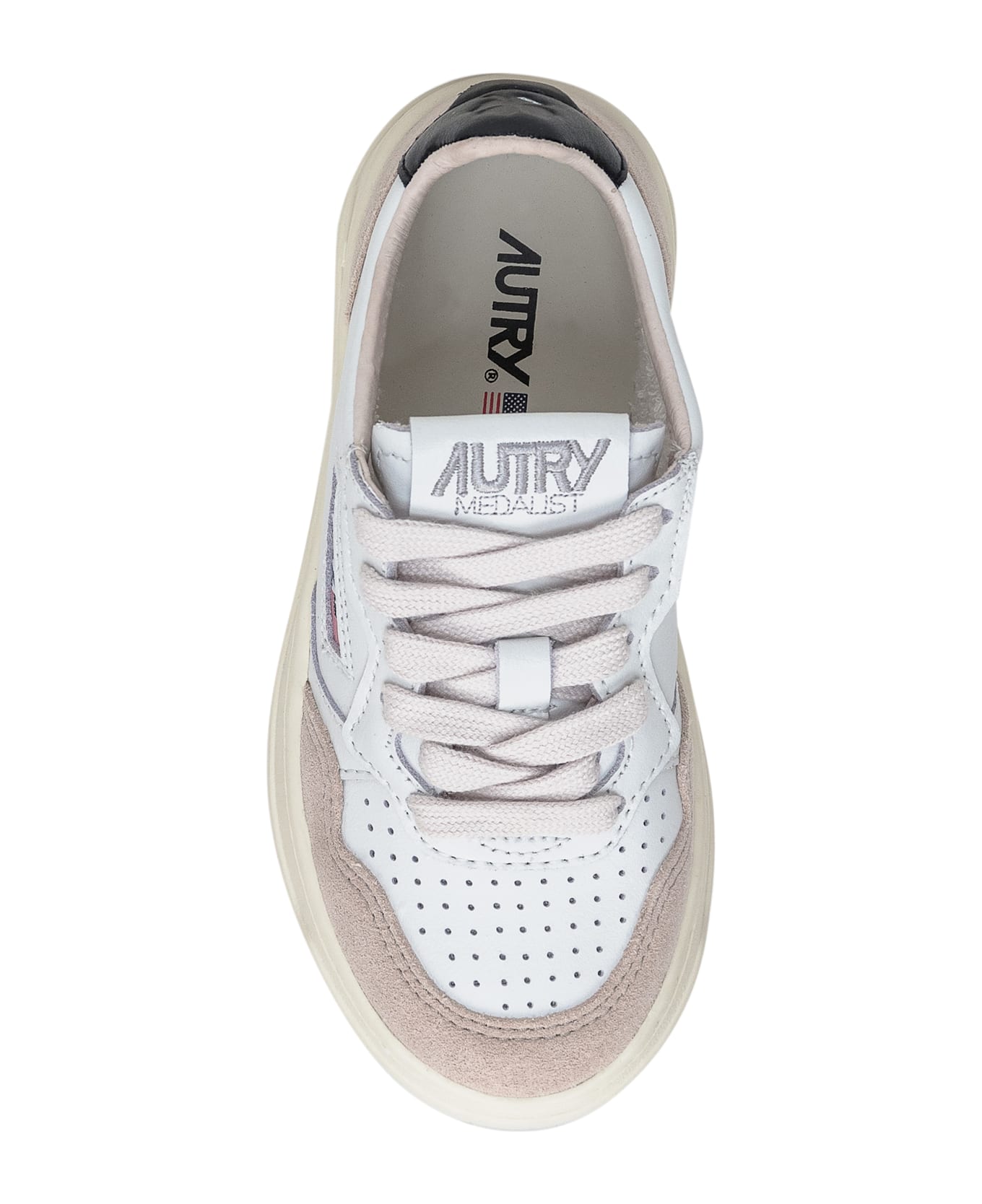 Autry Medalist Low Sneaker - WHT/BLK