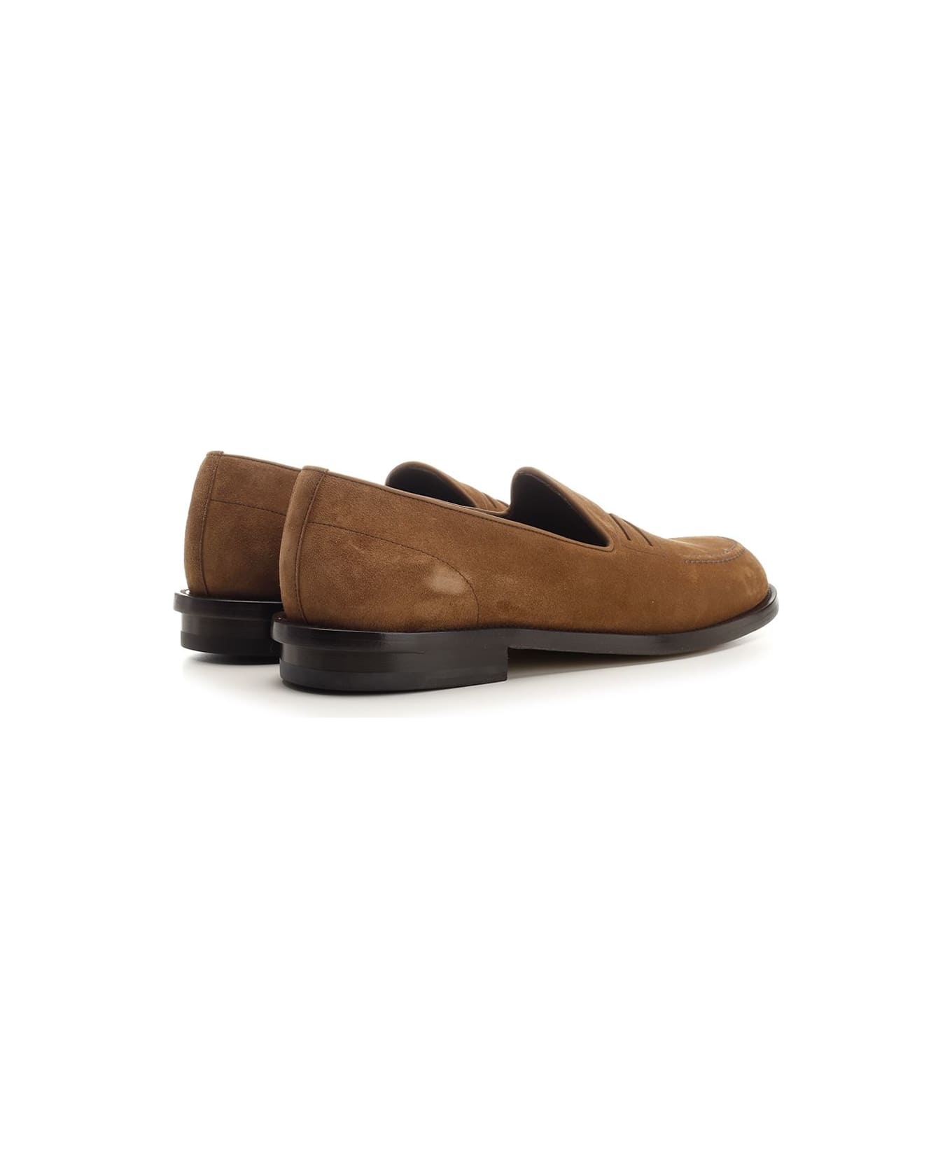 Fendi "baguette" Moccasin - Brown レースアップシューズ