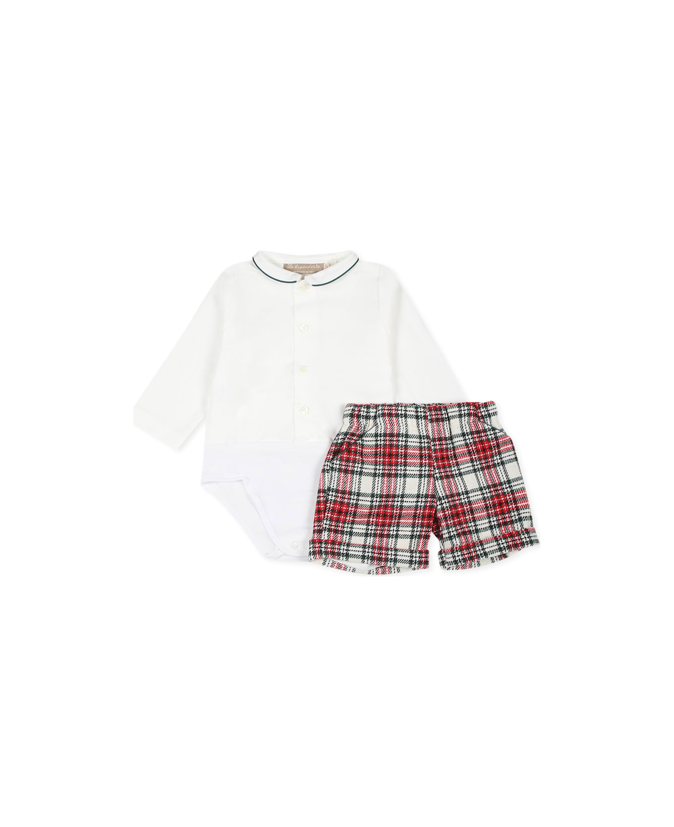 La stupenderia Red Suit For Baby Boy - Red ボディスーツ＆セットアップ