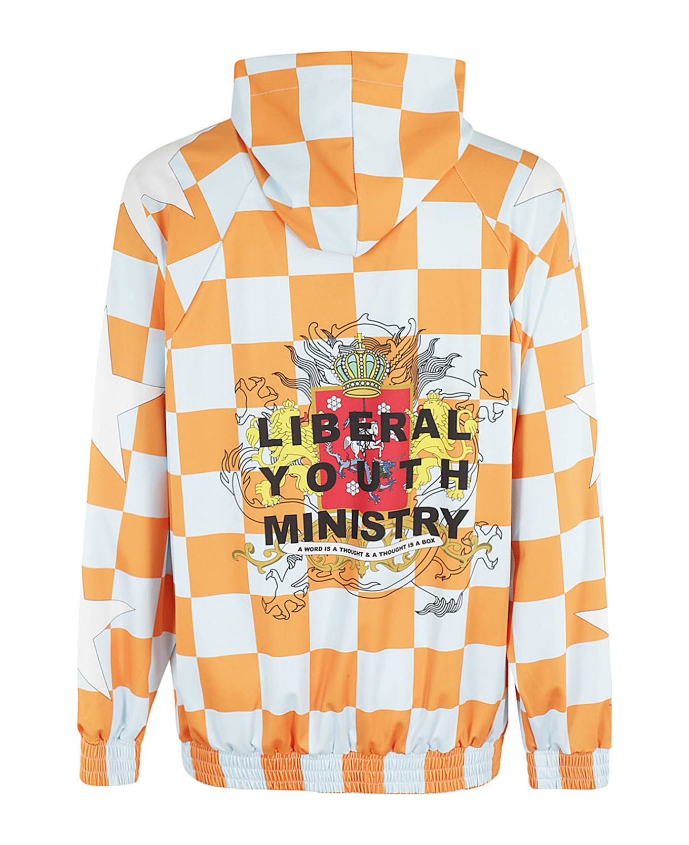 Liberal Youth Ministry Lym Football Hoodie - Orange Blue  フリース