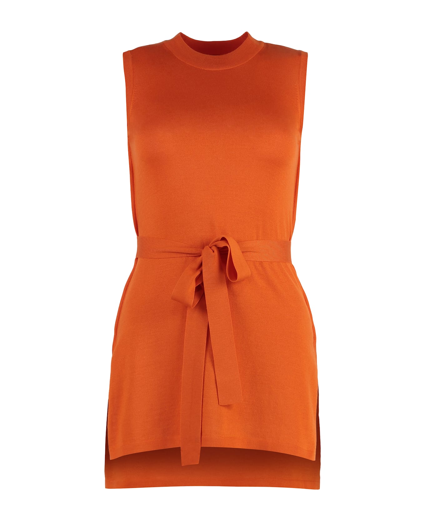 Malo Knitted Dress - Orange