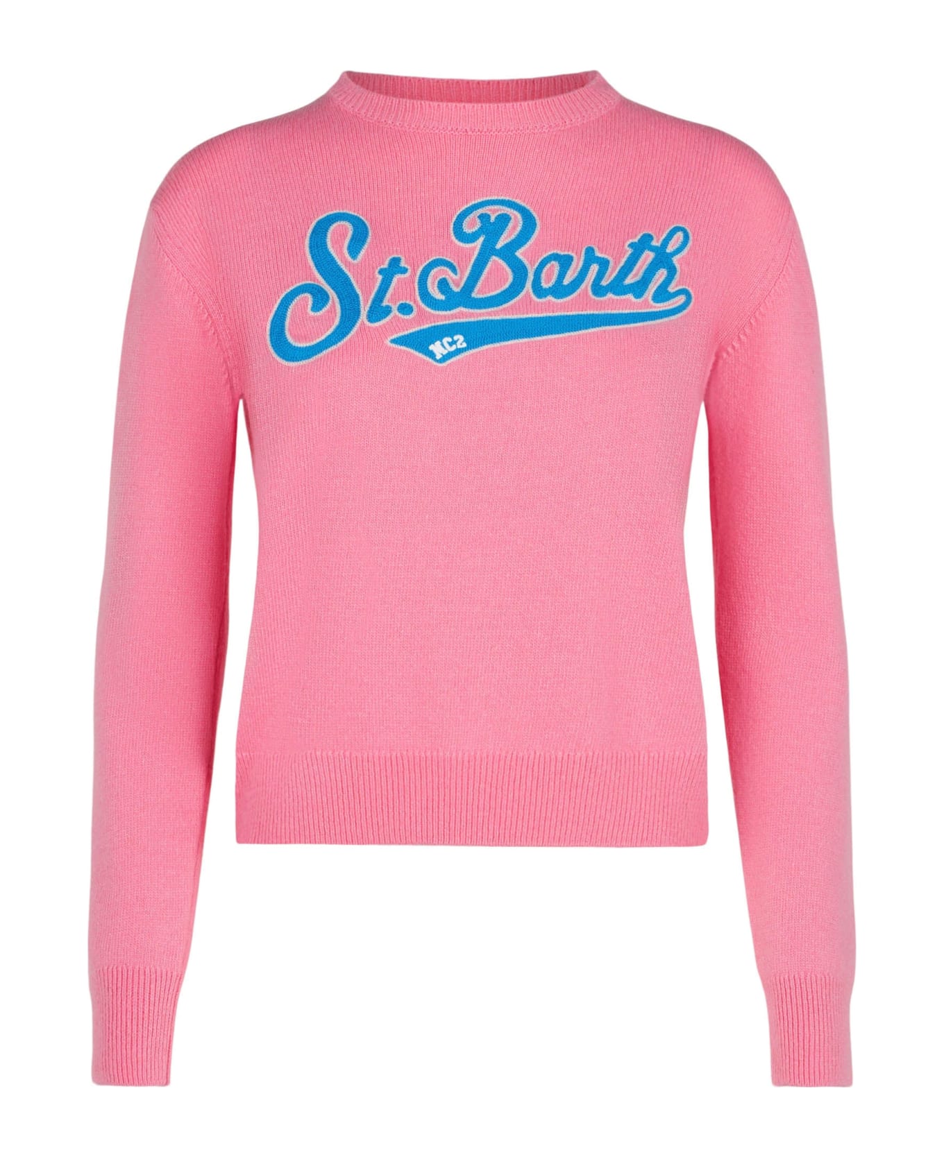 MC2 Saint Barth Woman Pink Cropped Sweater - PINK ニットウェア