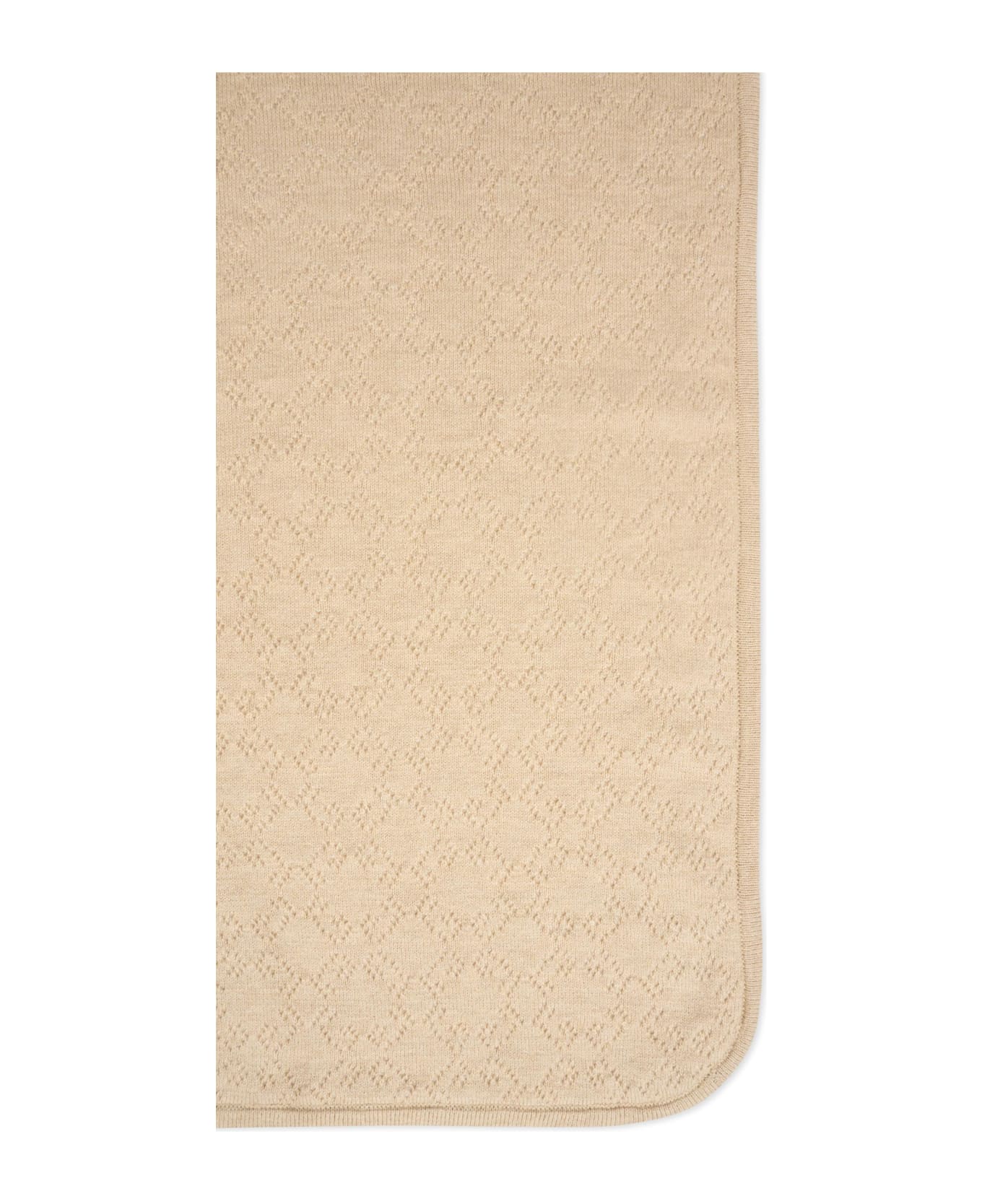 Givenchy Beige Blanket For Babykids With Logo - Beige