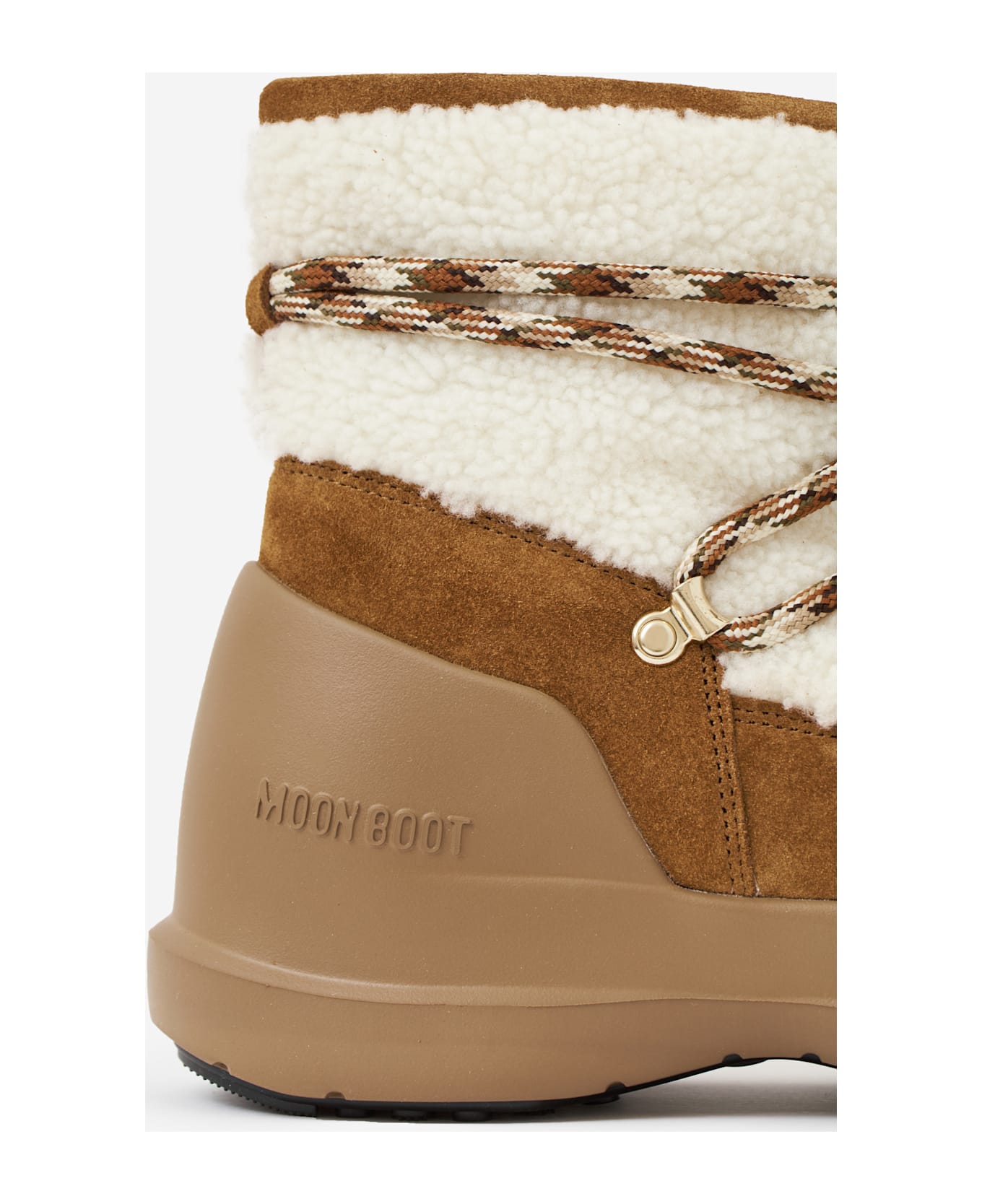 Moon Boot Mb Luna Shearling Boots - cream