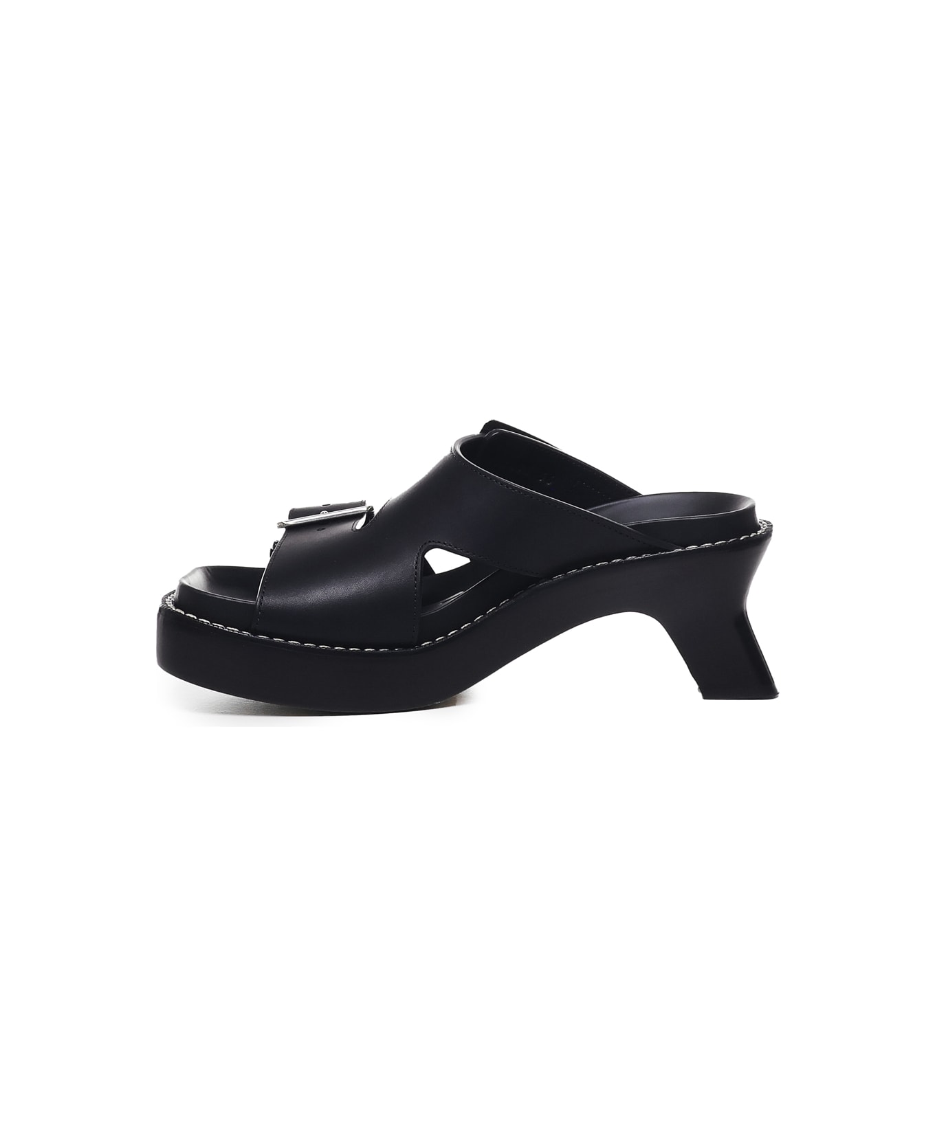 Loewe Ease Sandals In Calfskin - Black