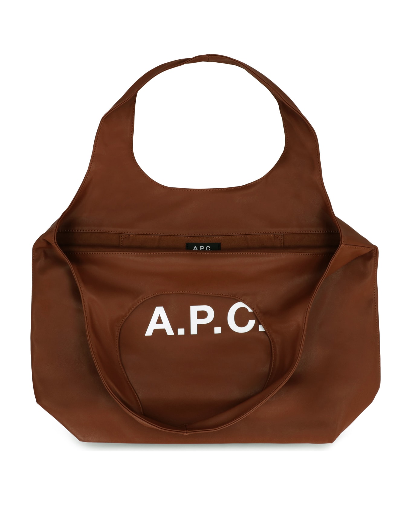 A.P.C. Vegan Leather Tote - brown