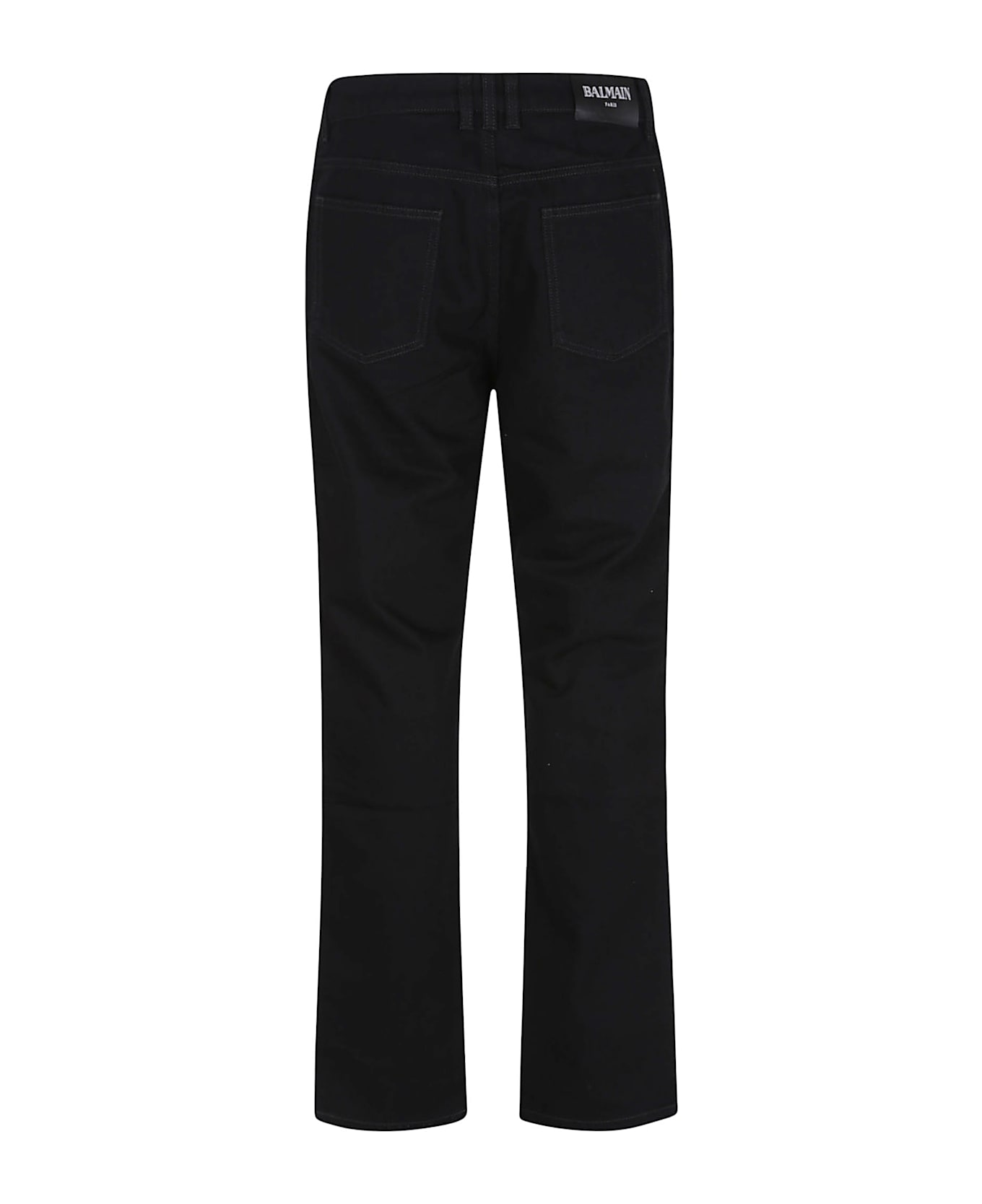 Balmain Regular Denim Pants - Black - Pc Noir DÉlavÉ