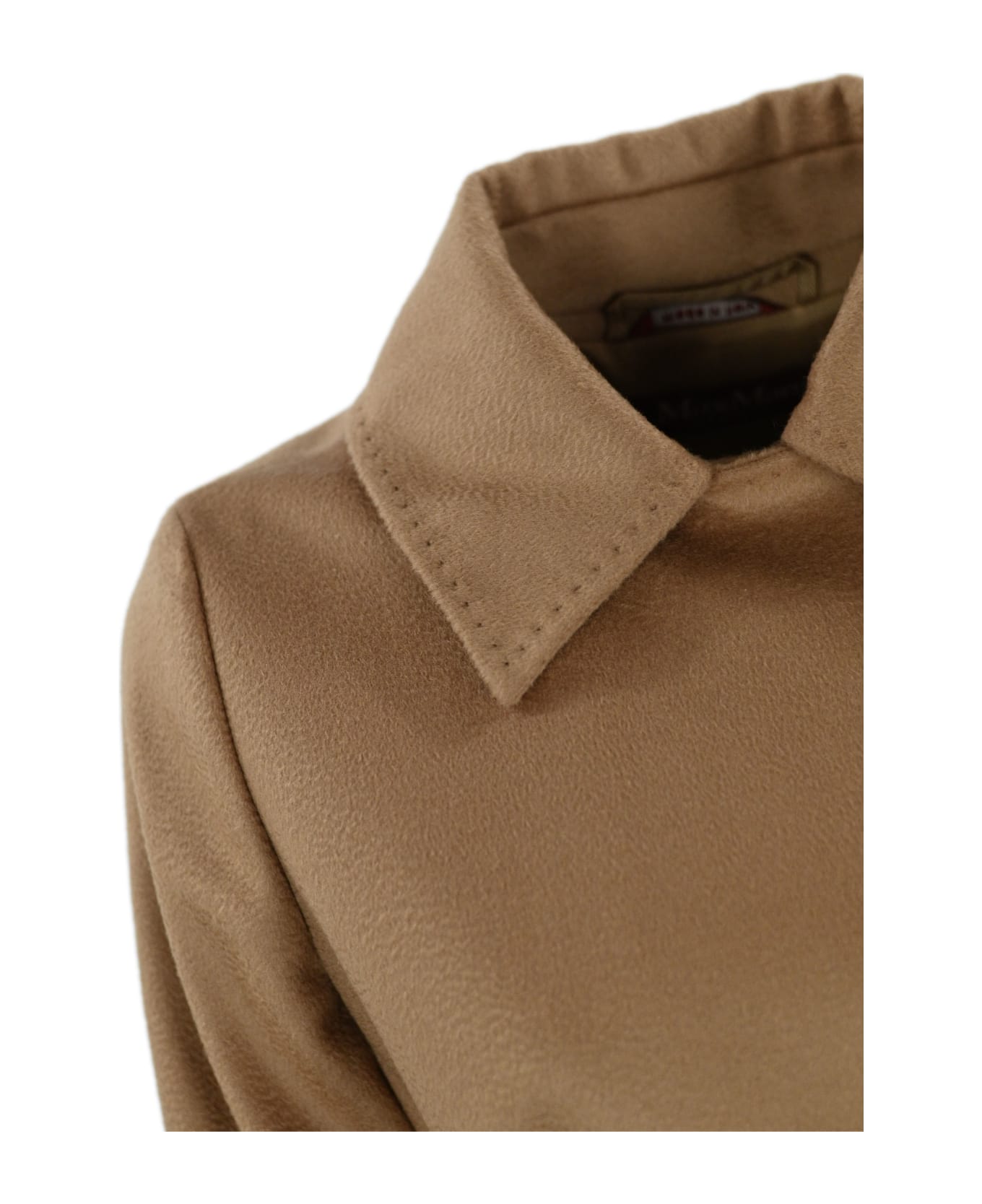 Max Mara Studio 
bcollag
 Wool Wrap Coat - Brown