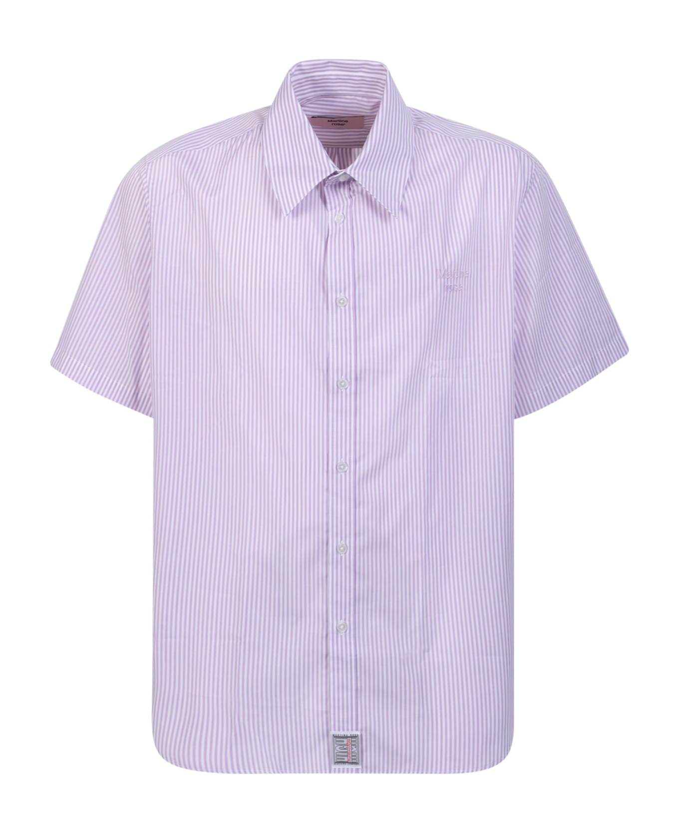 Martine Rose Lilac/white Striped Shirt - Purple