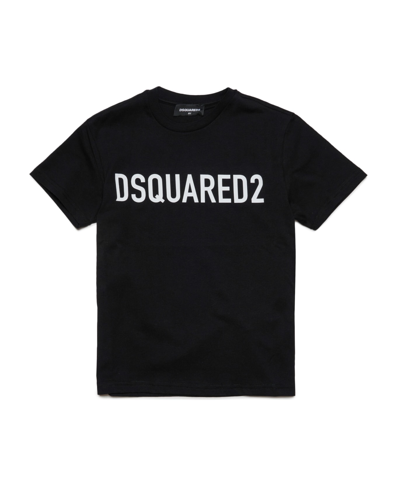 Dsquared2 D2t971u Relax-eco T-shirt Dsquared Organic Cotton Jersey Crewneck T-shirt With Logo - Black Tシャツ＆ポロシャツ