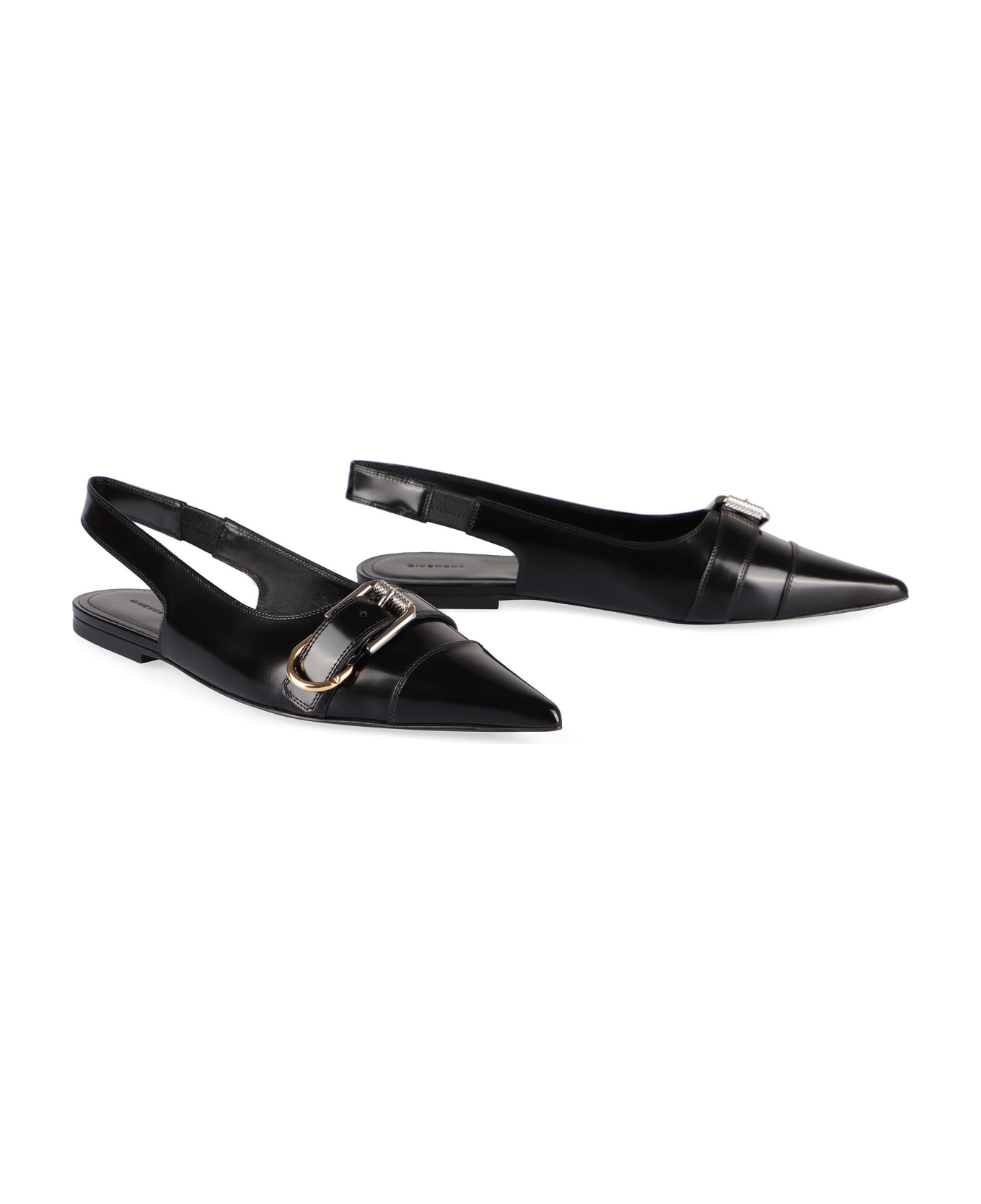 Givenchy Voyou Leather Slingback Pumps - black