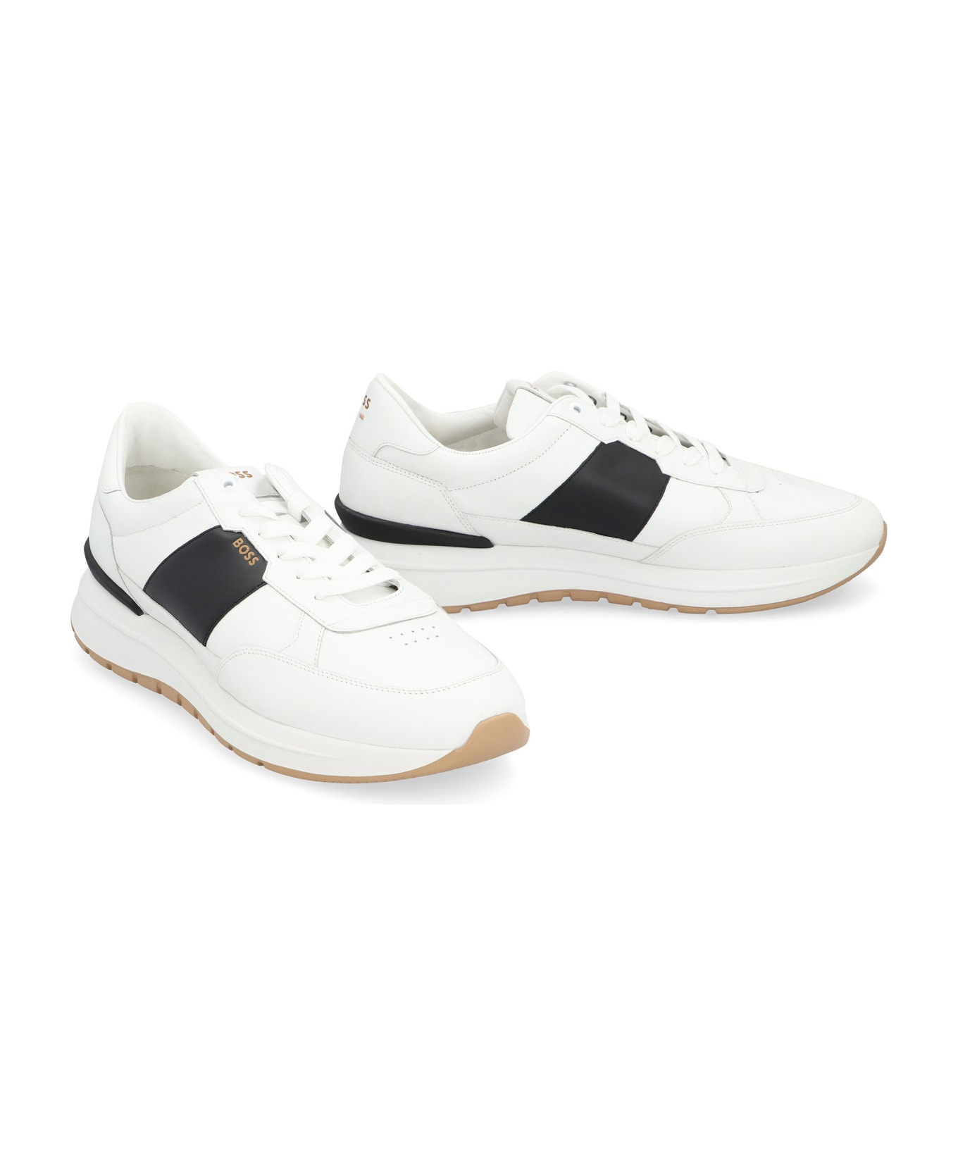 Hugo Boss Jace Leather Low-top Sneakers - White