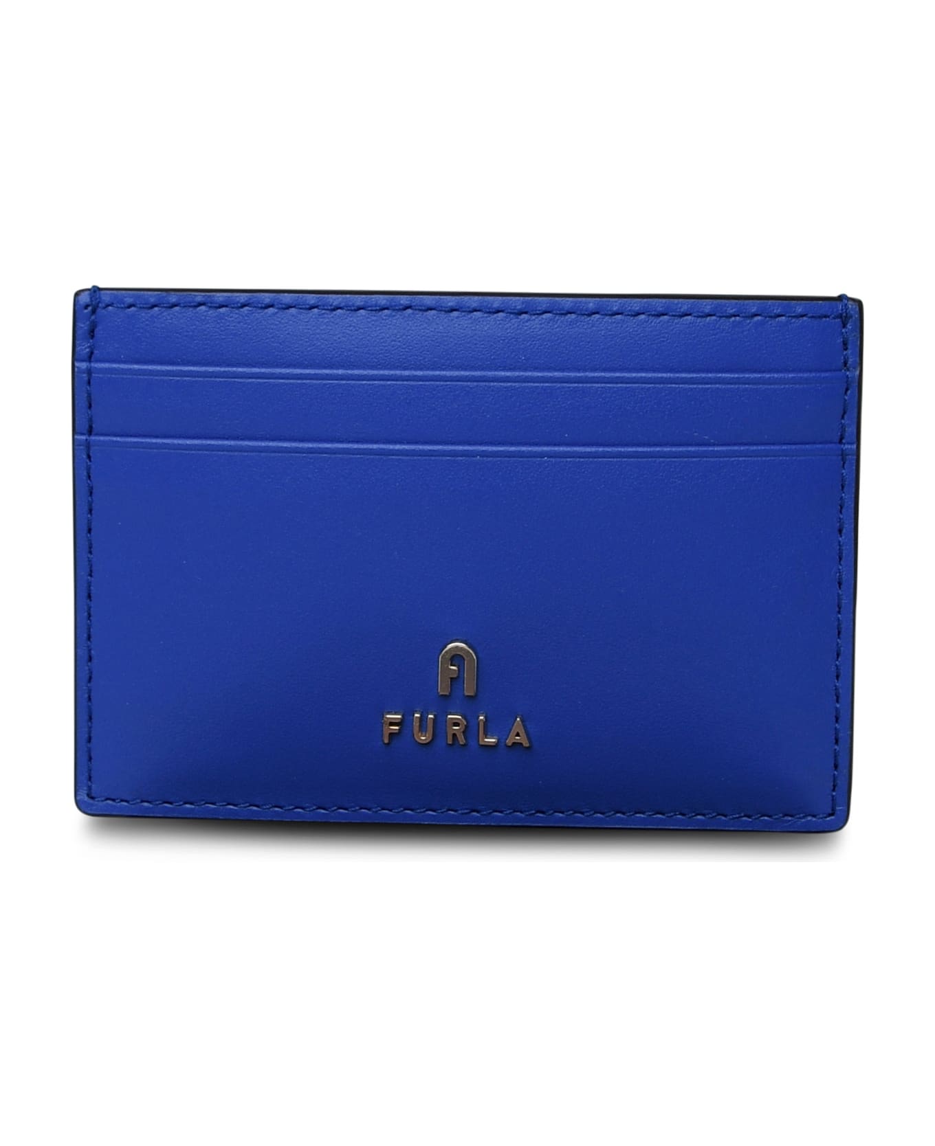 Furla Blue Leather Cardholder - Blue