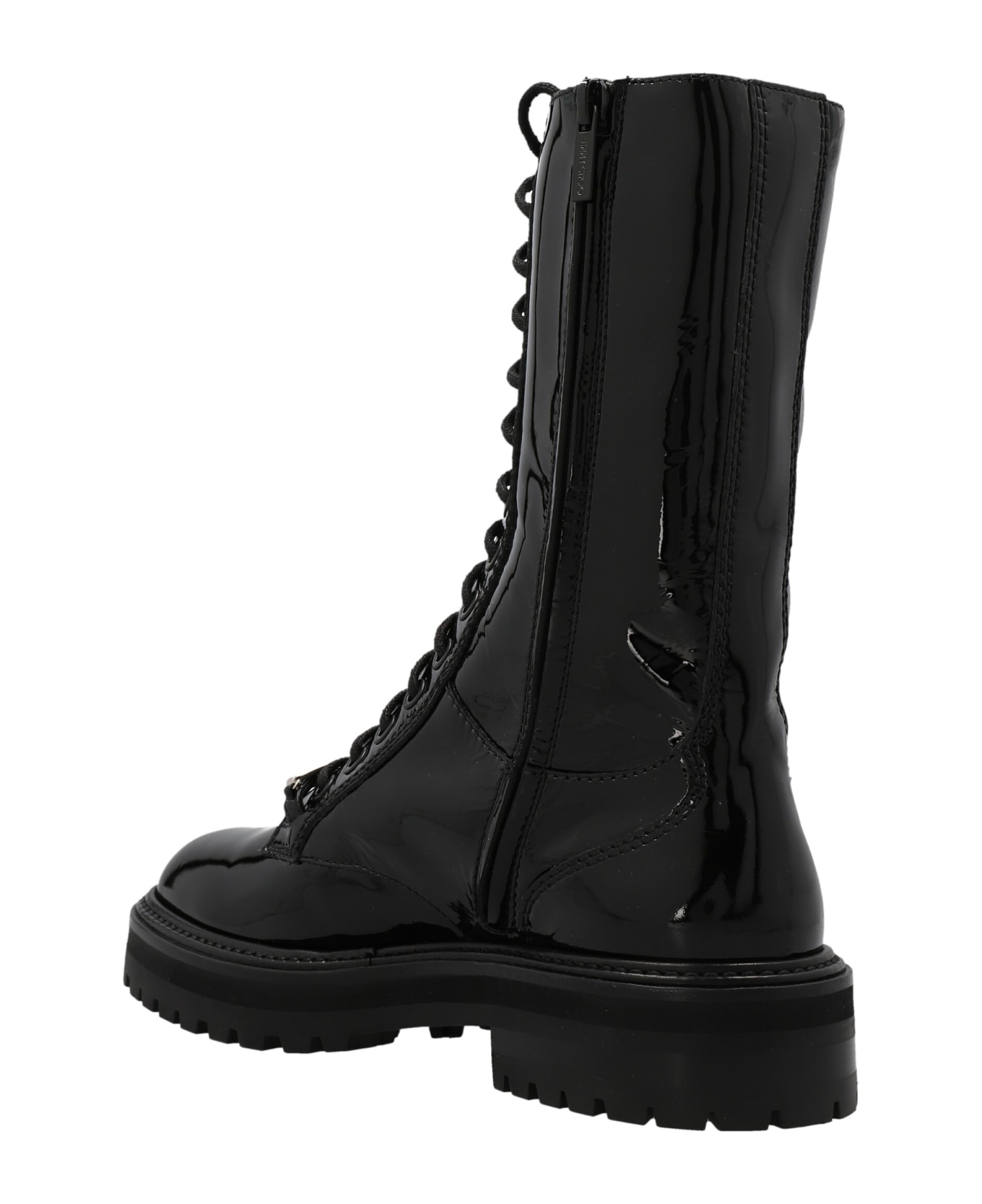 Jimmy Choo 'cora  Combat Boots - Black  