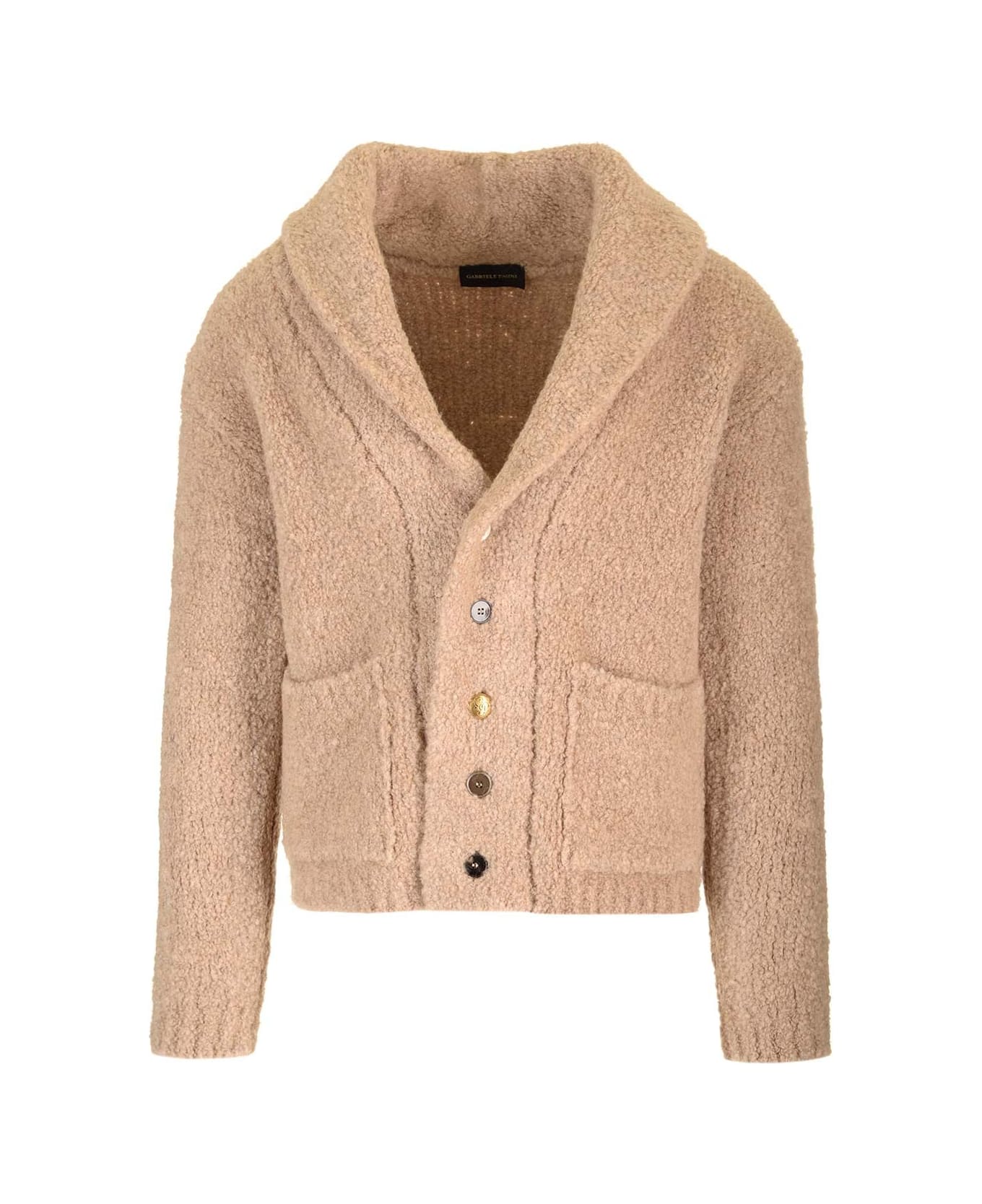 gabriele pasini カーディガン Gabriele Pasini Beige Boucle Cardigan | italist