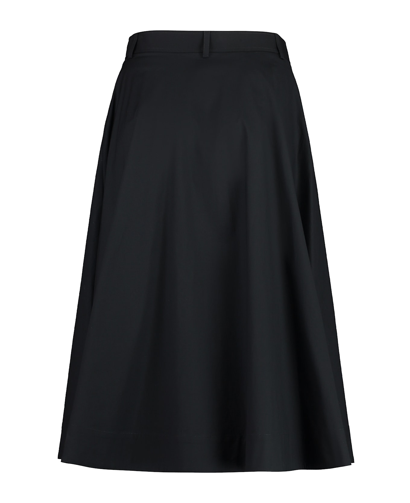 Moschino Cotton Midi Skirt - blue