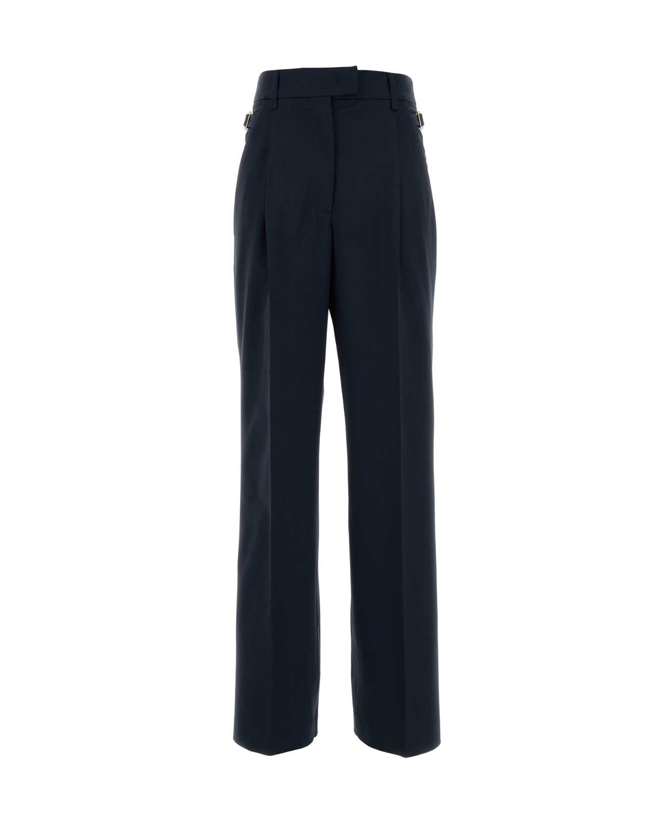 PT Torino Dark Blue Stretch Wool Isabel Pant - NAVY