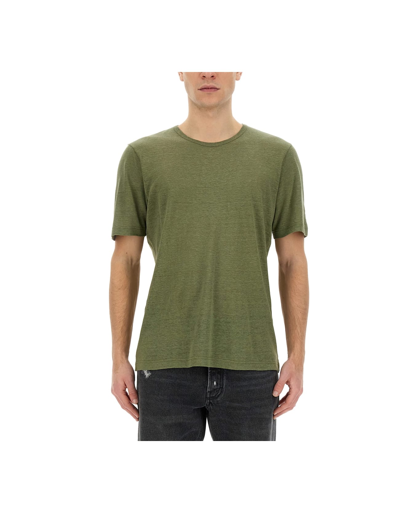 Lardini Linen T-shirt - Green