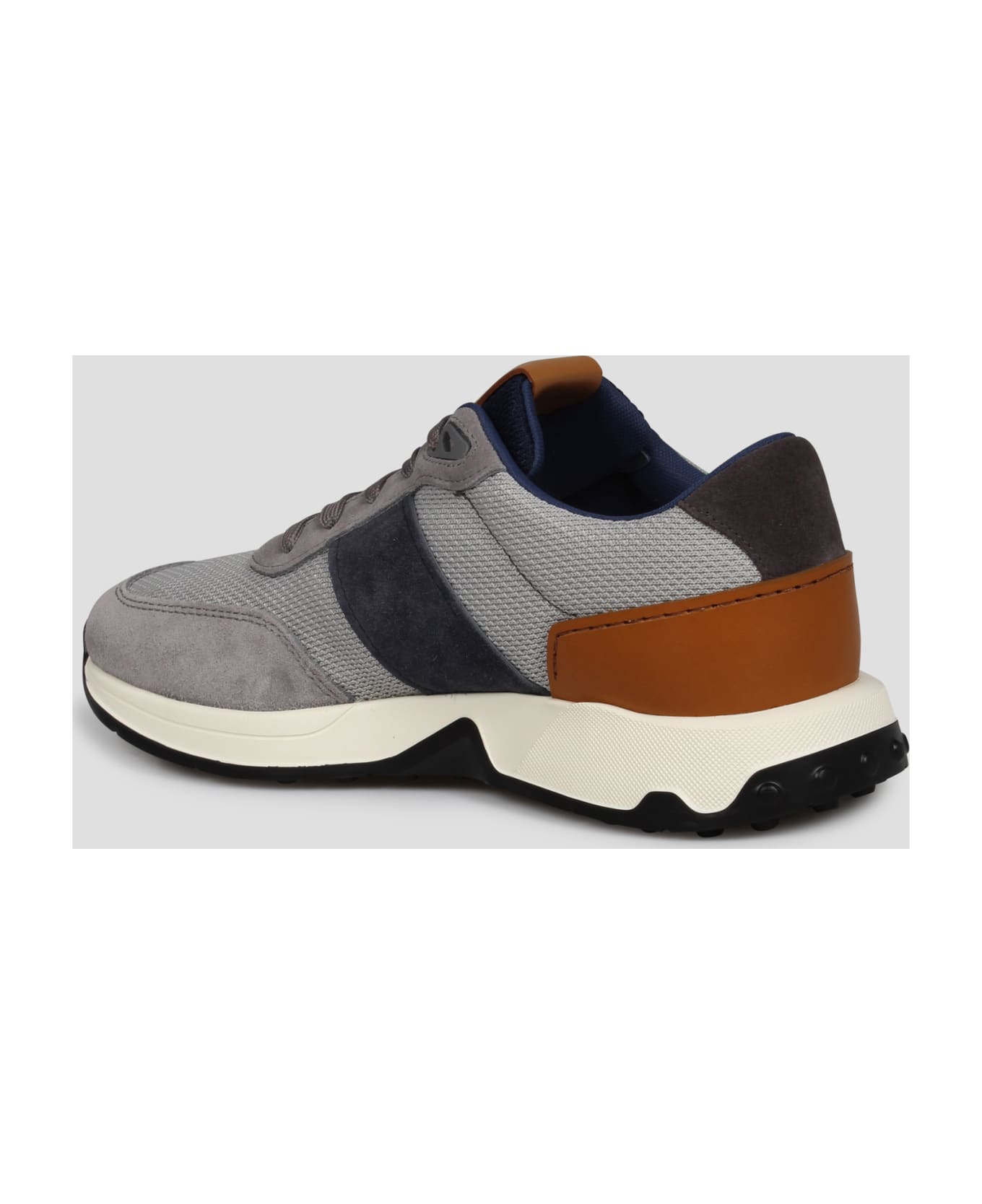 Tod's Leather And Technical Fabric Sneakers - Grey
