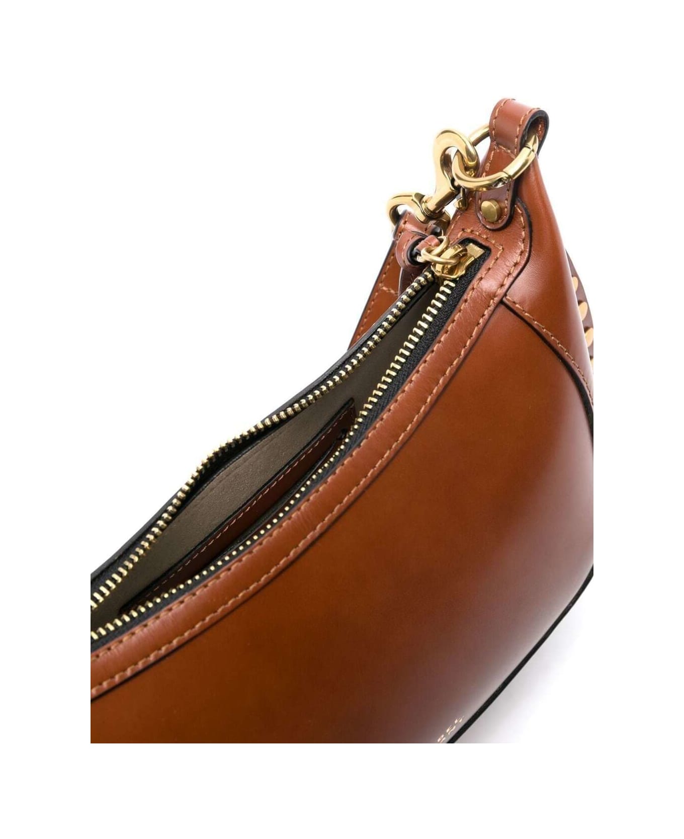 Isabel Marant Oskan Moon Leather Shoulder Bag - Brown