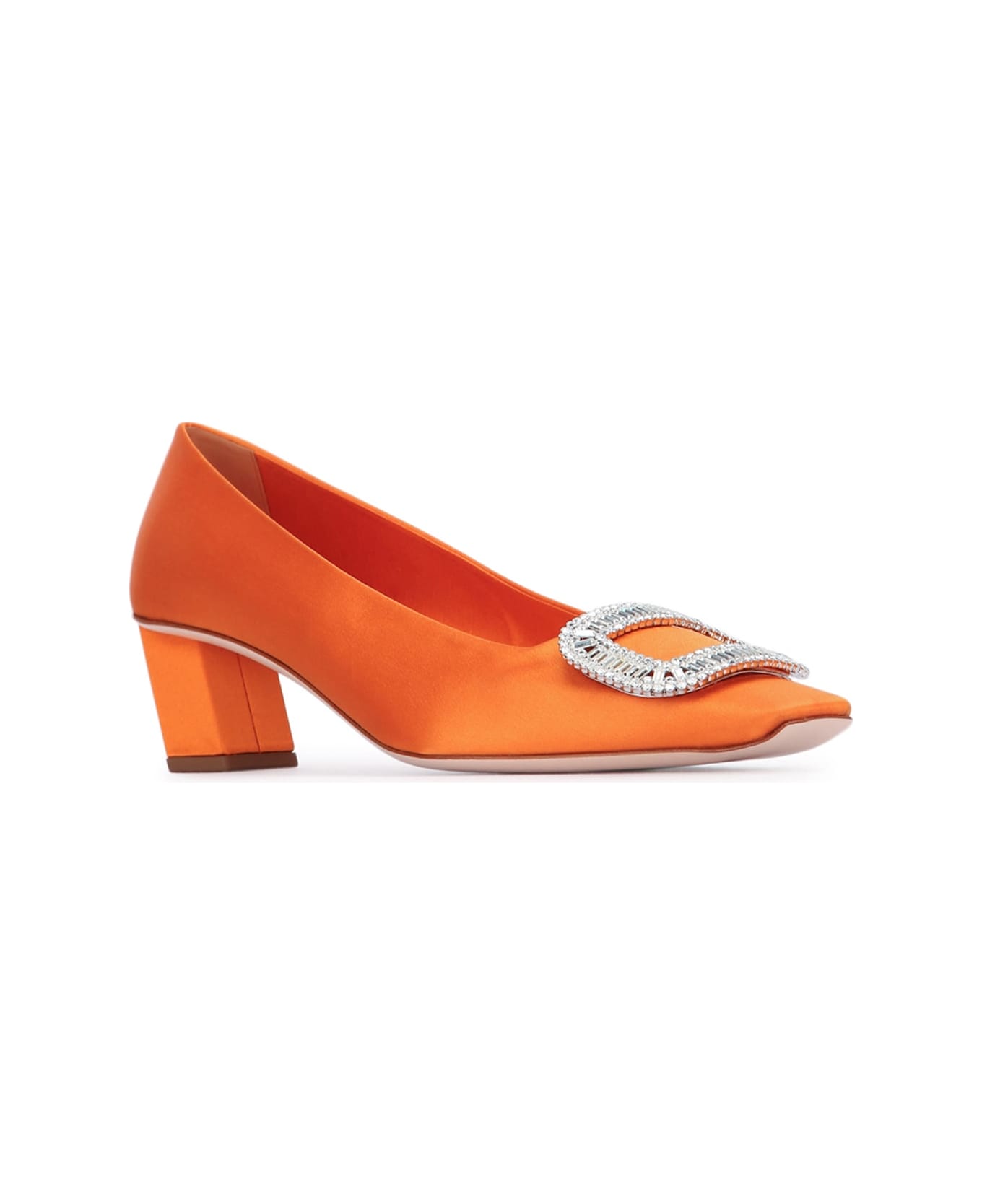 Roger Vivier Belle Vivier Buckle Strass T45 - ARANCIOCHIARO