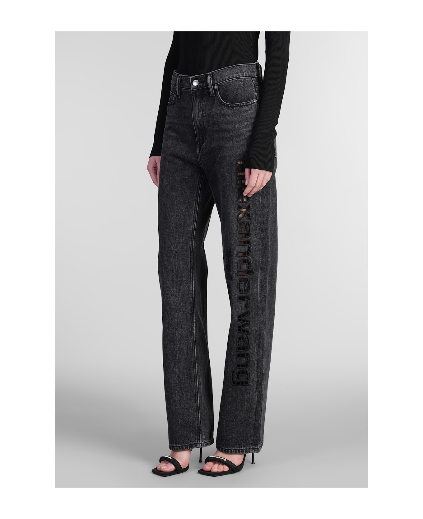 Alexander Wang Jeans In Black Cotton - GREYAGED
