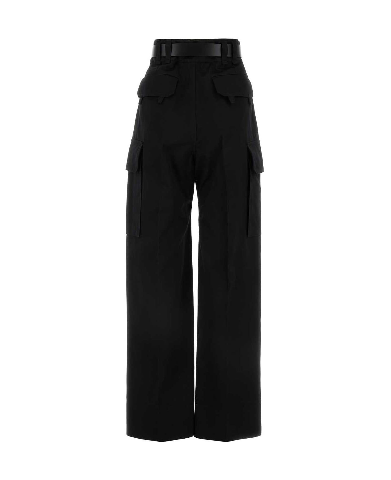 Saint Laurent Black Cotton Pant - NOIR