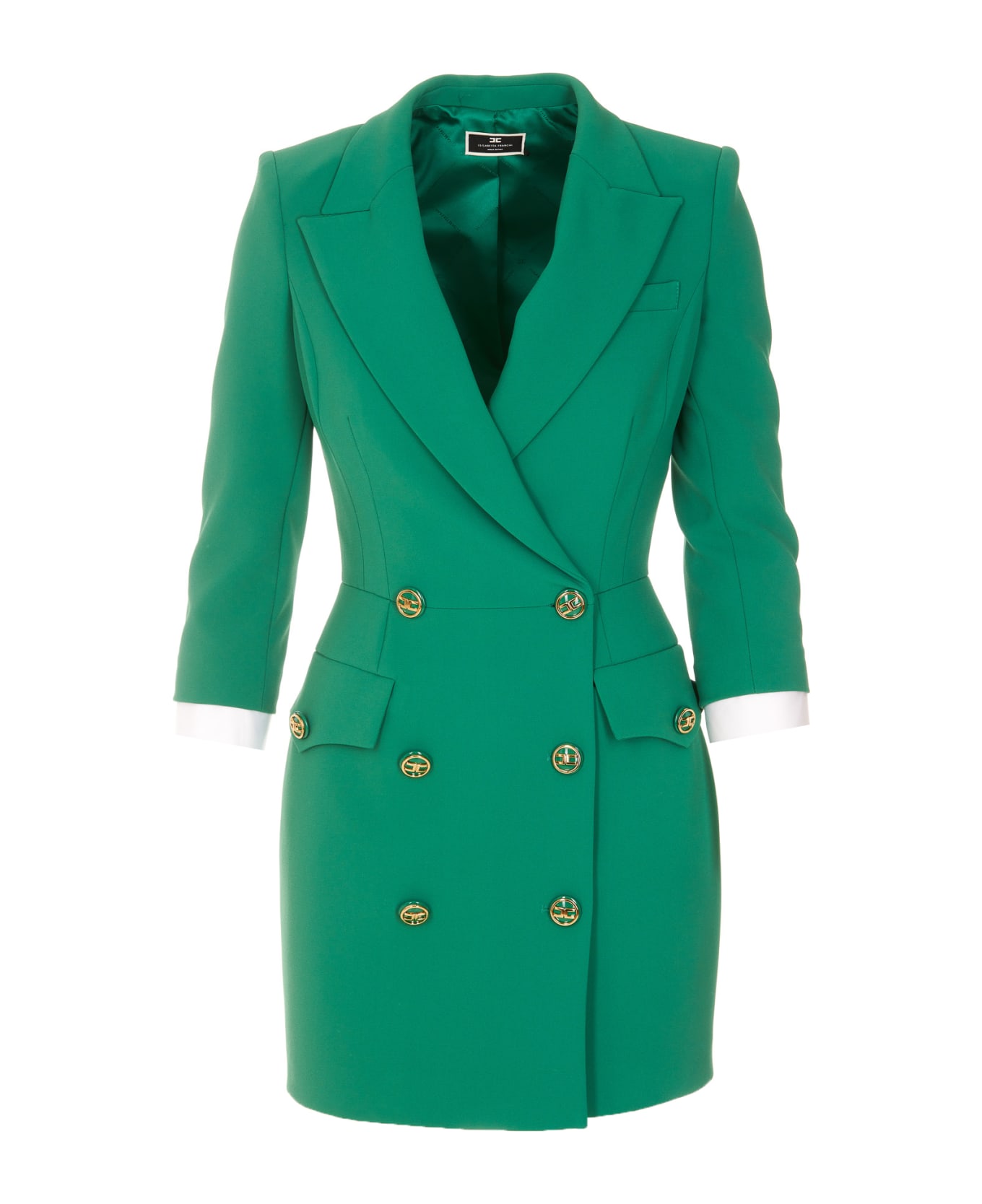 Elisabetta Franchi Blazer Dress - Verde smeraldo