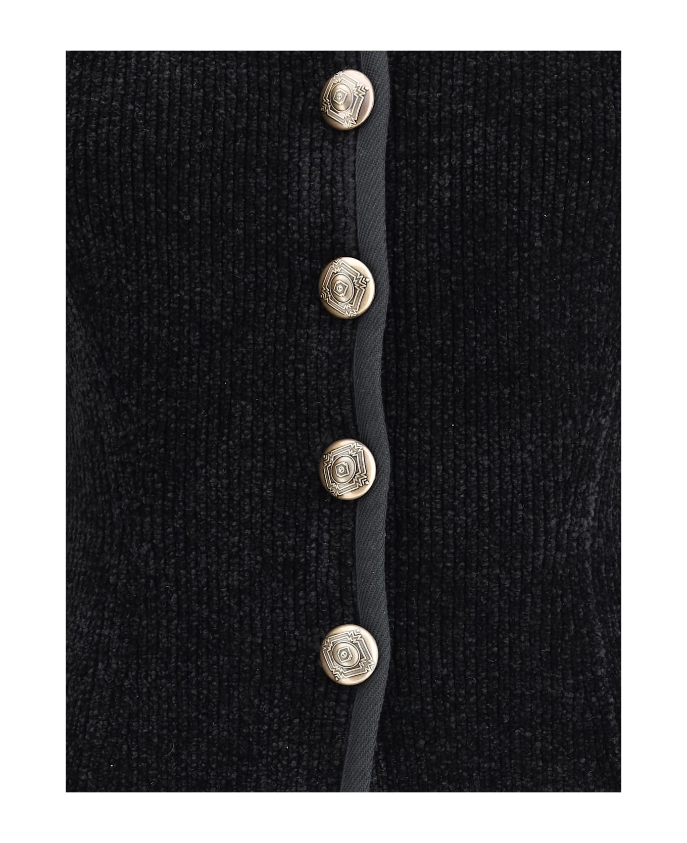 Giorgio Armani Silk Blazer With Decorative Metal Shank Buttons