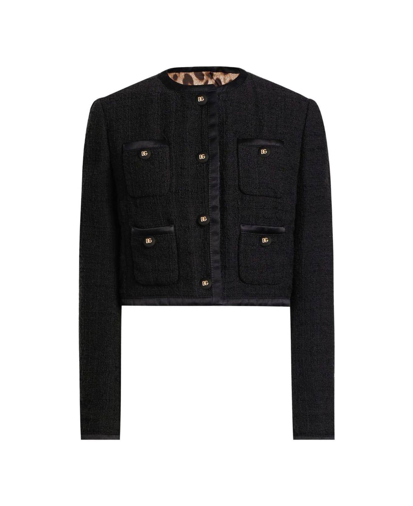 Dolce 
Gabbana Cotton Blend Jacket - Black