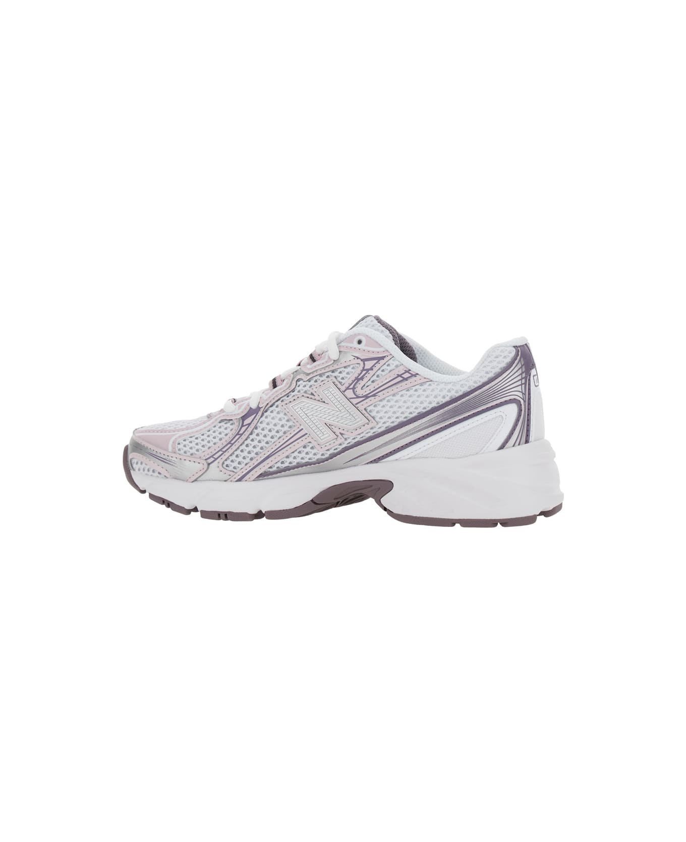 New Balance Pink Low Top Sneakers With Logo Patch On Side And Tongue And Perforated Panels In Tech Fabric Unisex - Pink