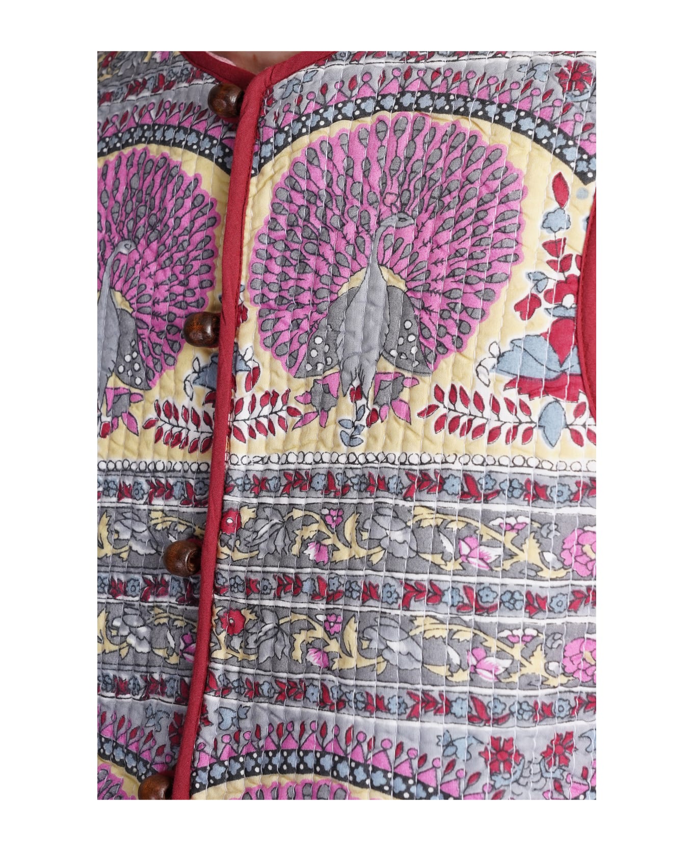 Antik Batik Tala Vest In Multicolor Cotton - multicolor