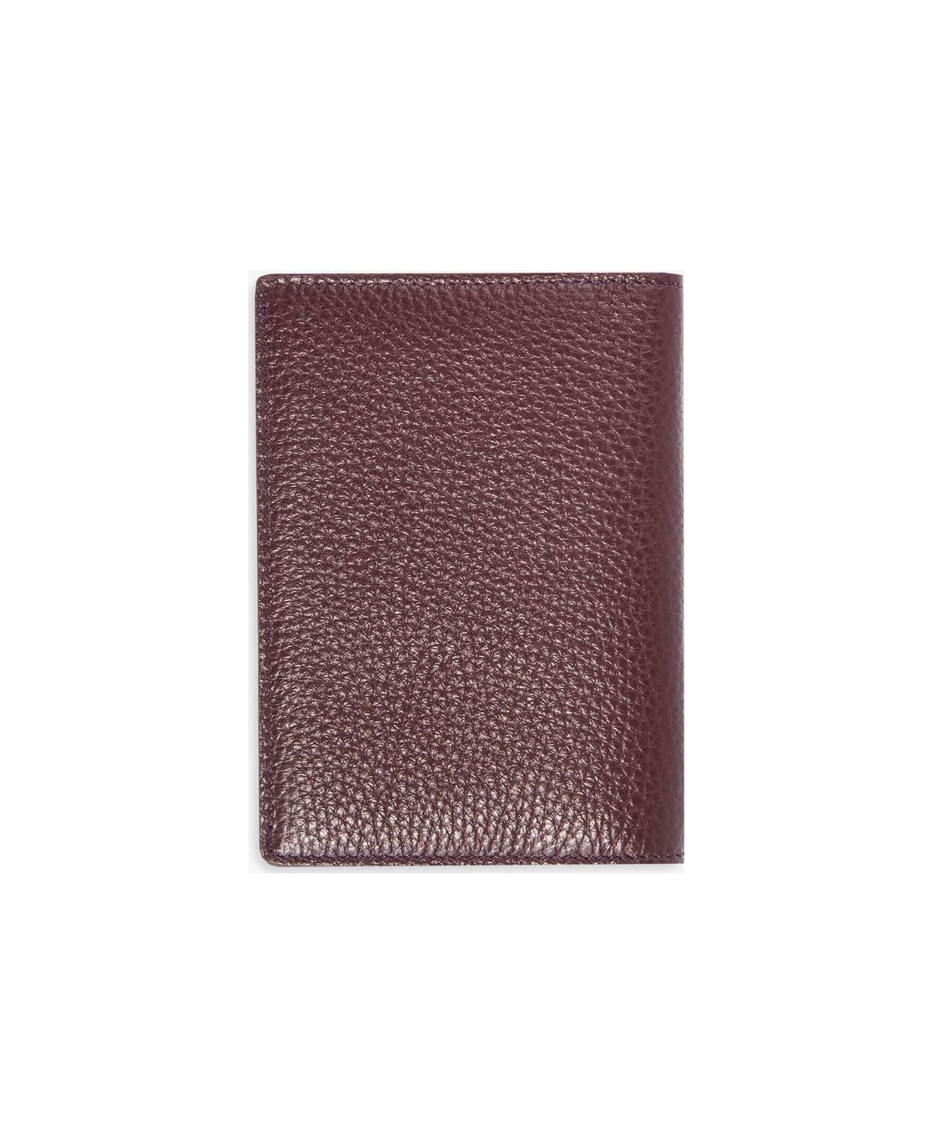 Larusmiani Passport Cover 'fiumicino' Wallet - DarkRed 財布