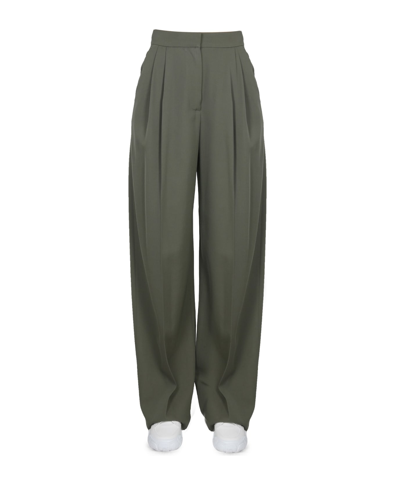 Alexander McQueen Wide Leg Pants - VERDE