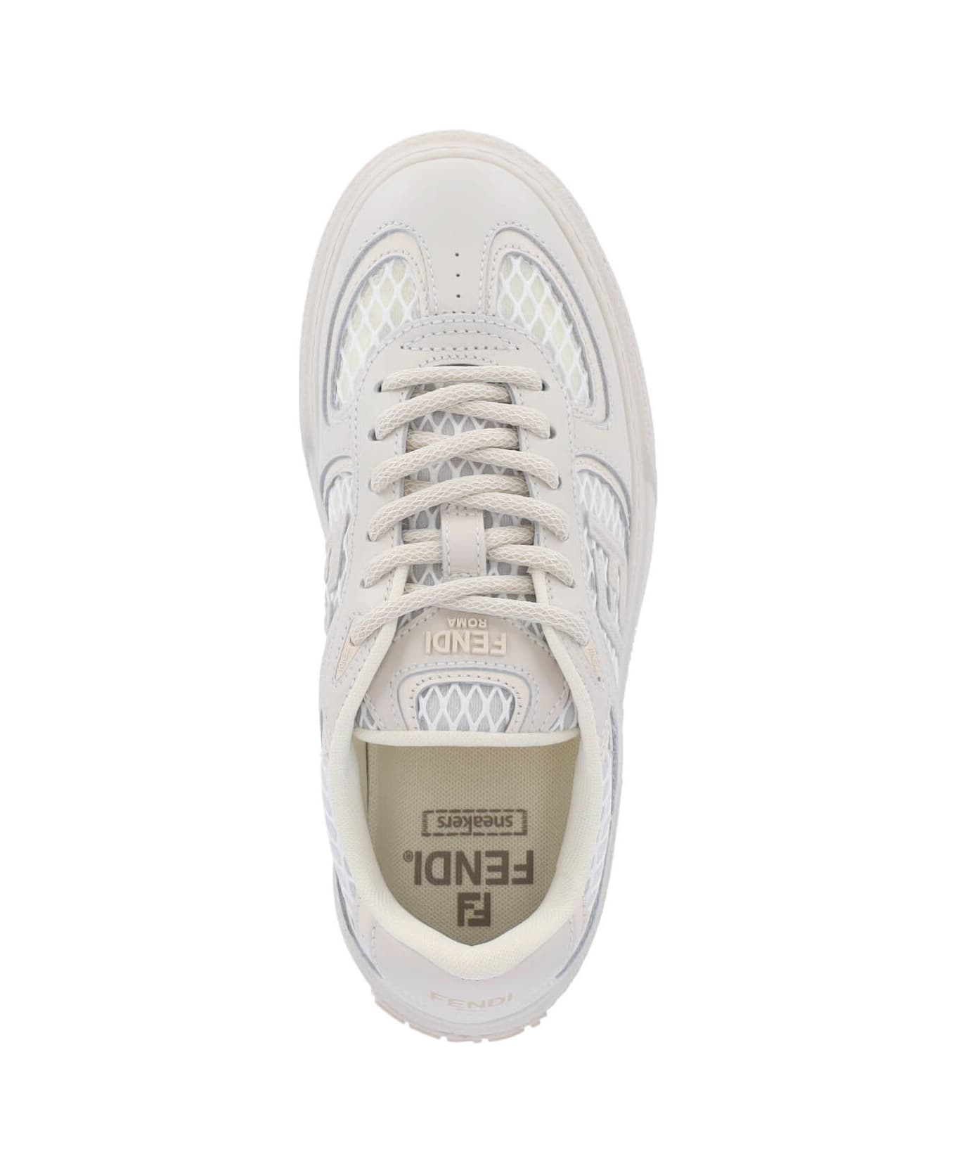 Fendi 'match' Platform Sneakers - White