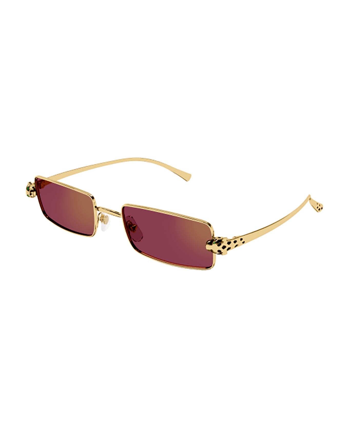 Cartier Eyewear Ct0473s Sunglasses - 002 GOLD GOLD RED サングラス
