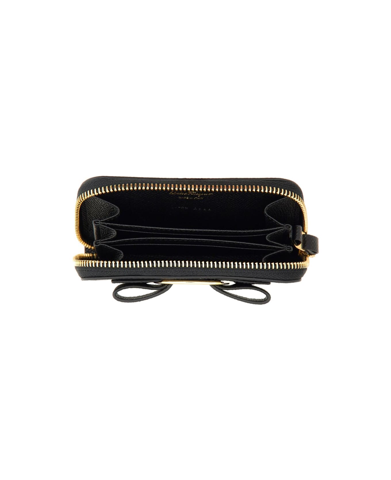 Ferragamo Card Holder "vara" - BLACK