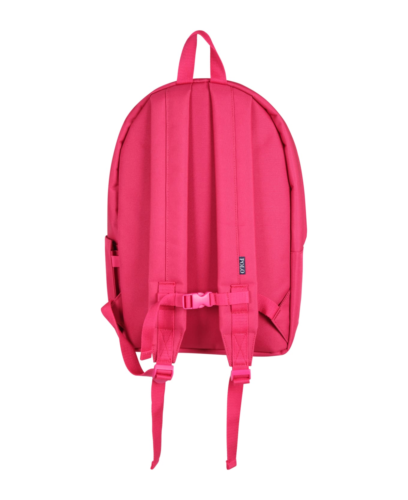 Ralph Lauren Fuchsia Backpack For Girl With Iconic Pony Logo - Fuchsia